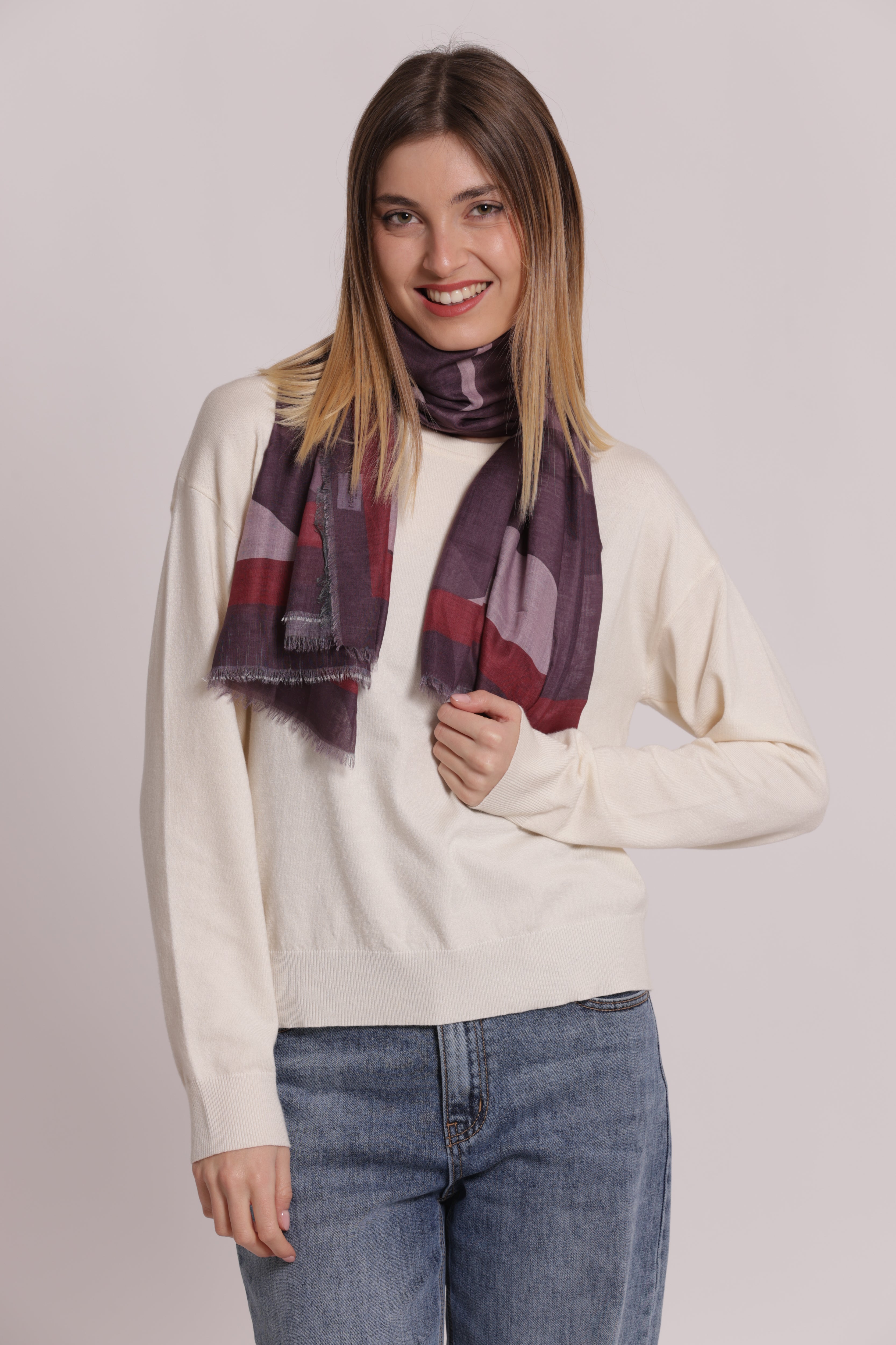 Mimi Mua Kintsugi Foulard 135x135 cm Nero