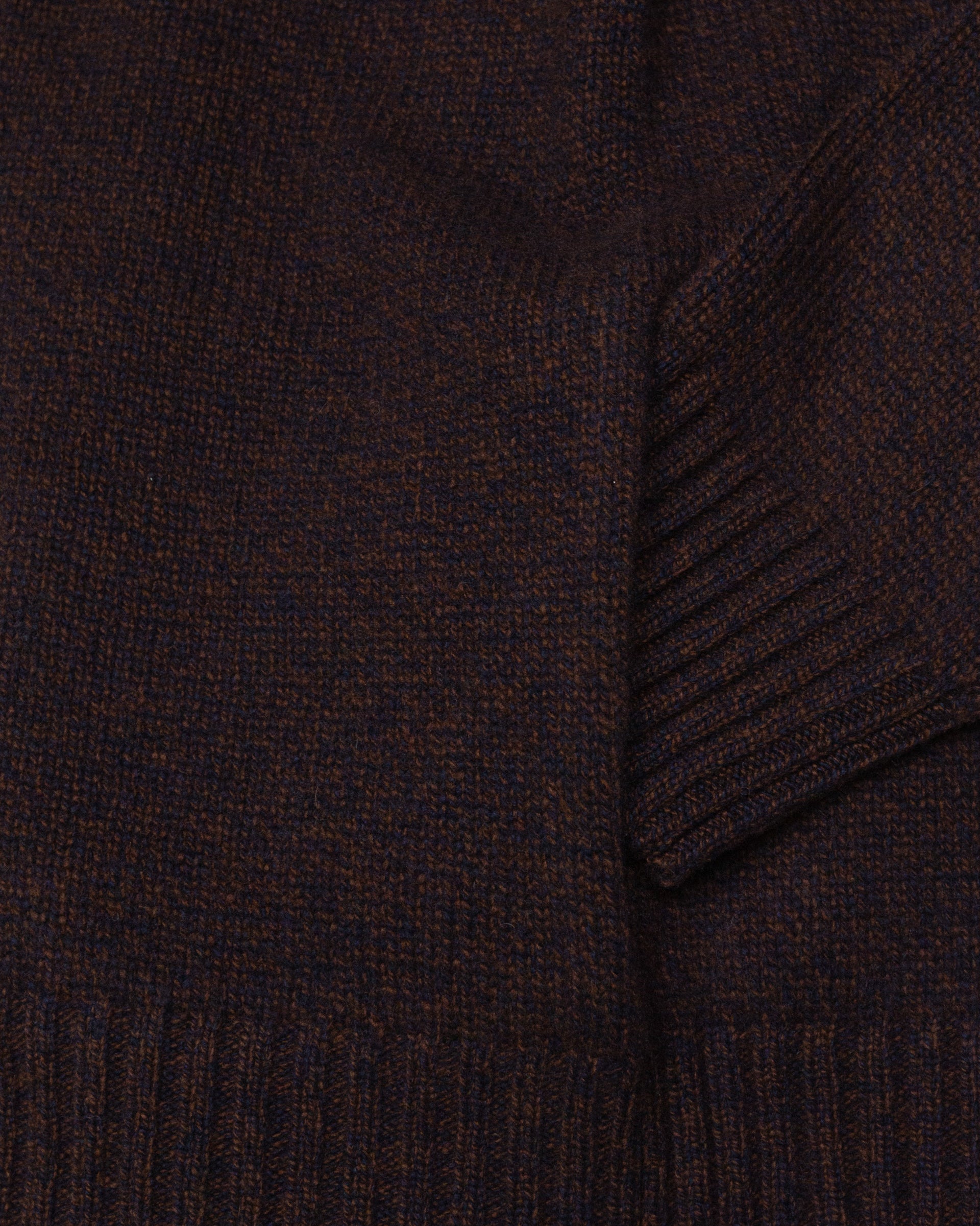 Altea cardigan collo a scialle marrone in lana e cashmere