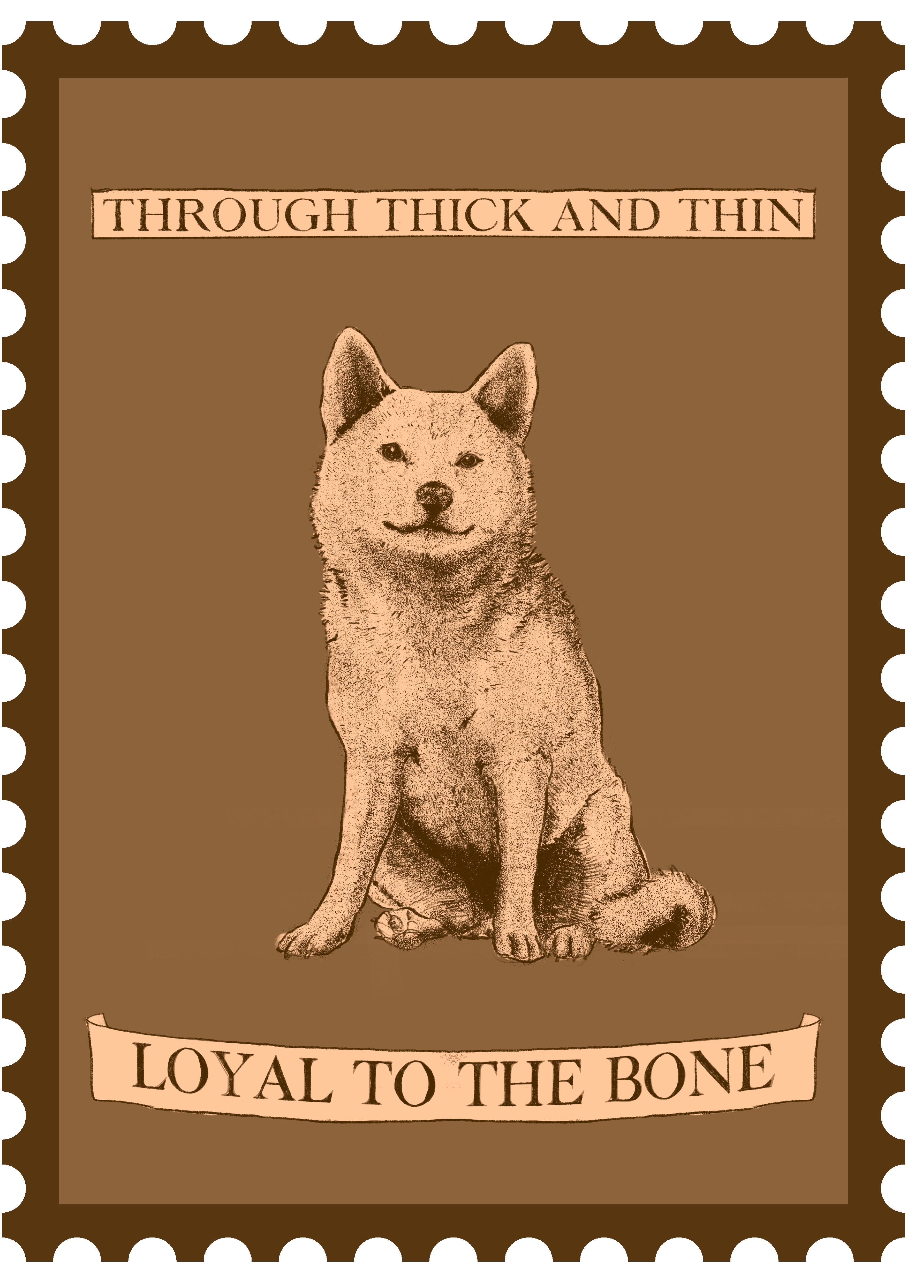 GiglioTigrato The Dog poster A2 carta 200g