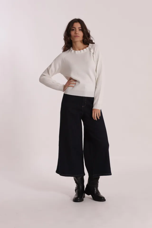 Mimi Mua Jeans Cropped jeans corti cotone