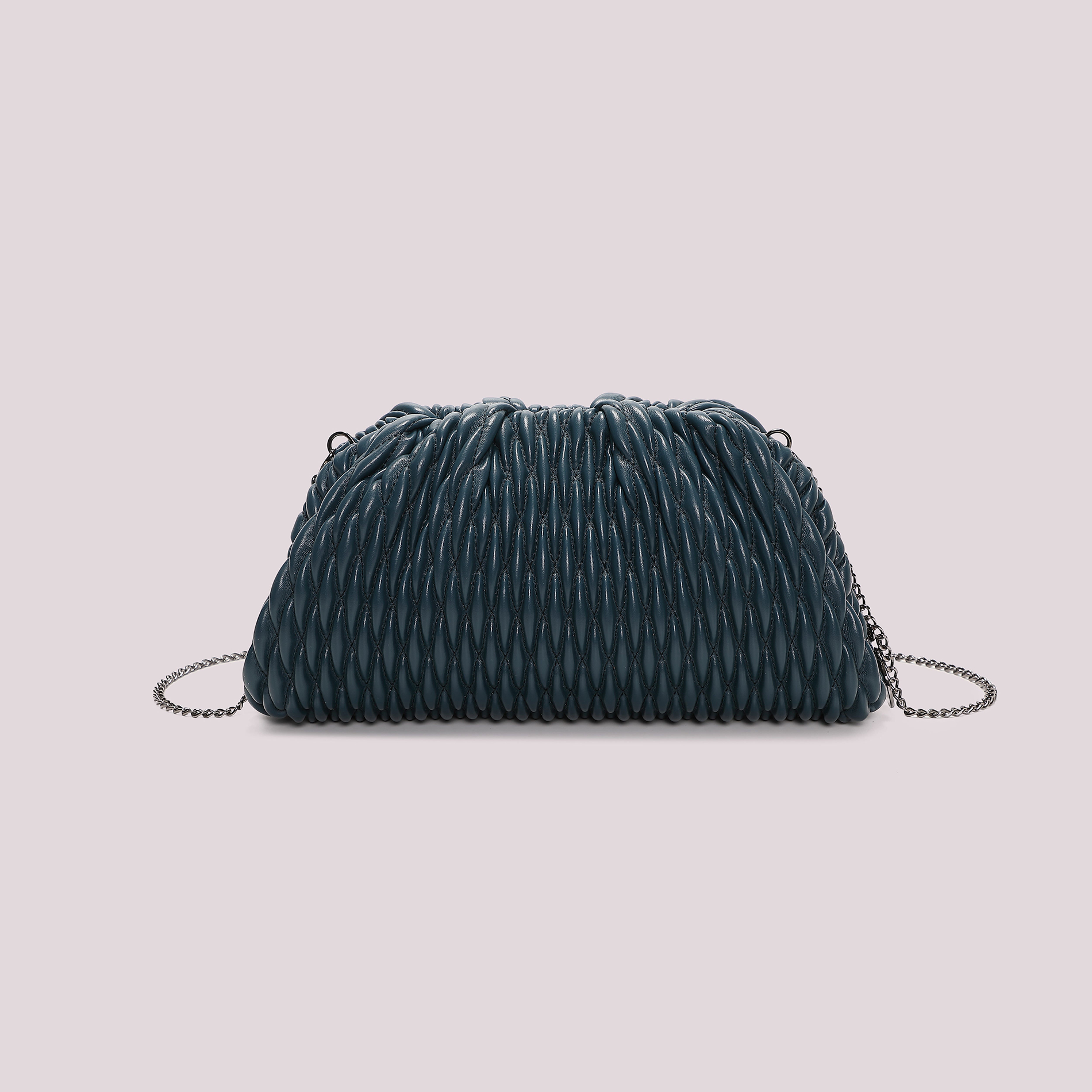 Mimi Mua Clutch Trapuntata Morbida Nero