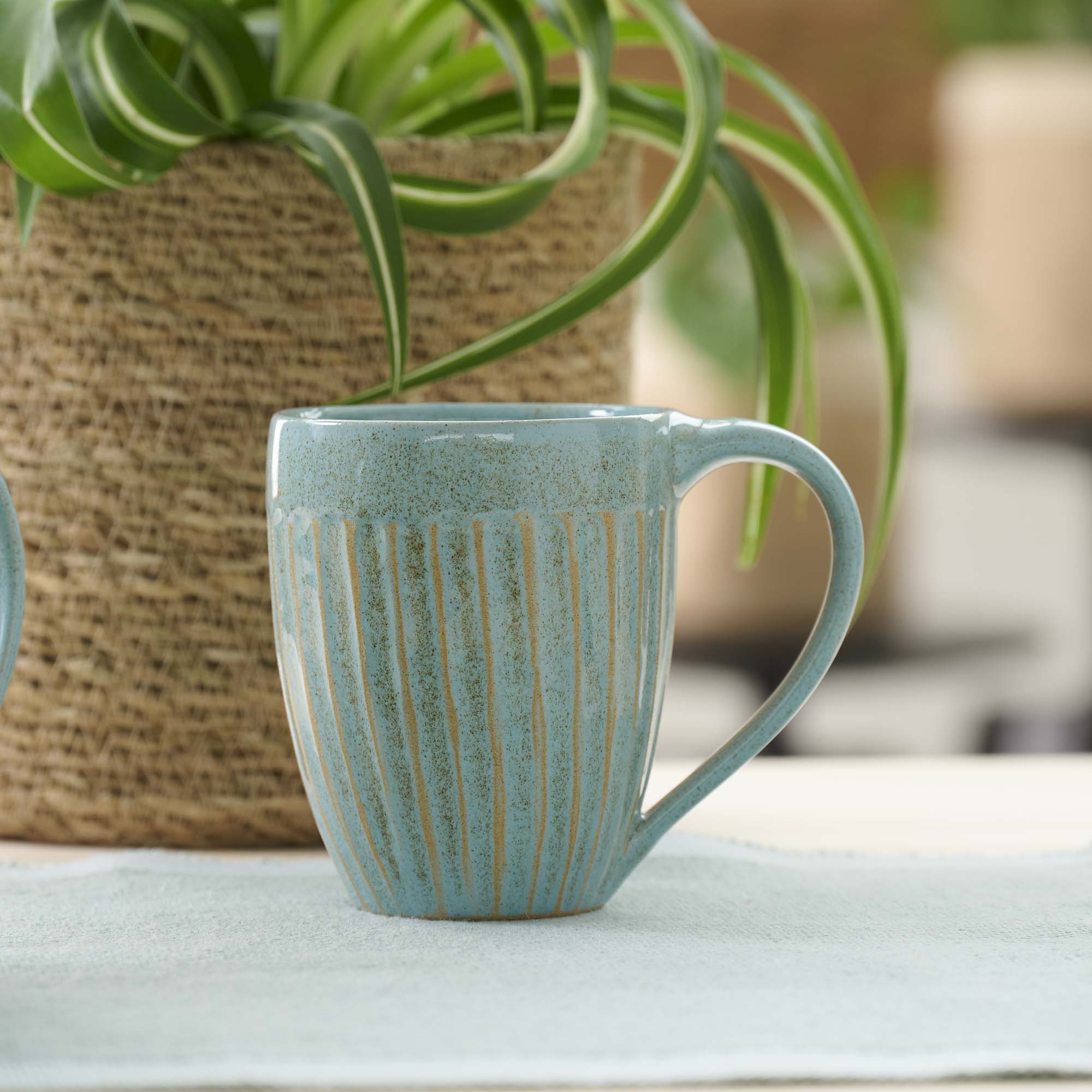 On Earth Cooperative Collection Aqua mug turchese gres Thimi