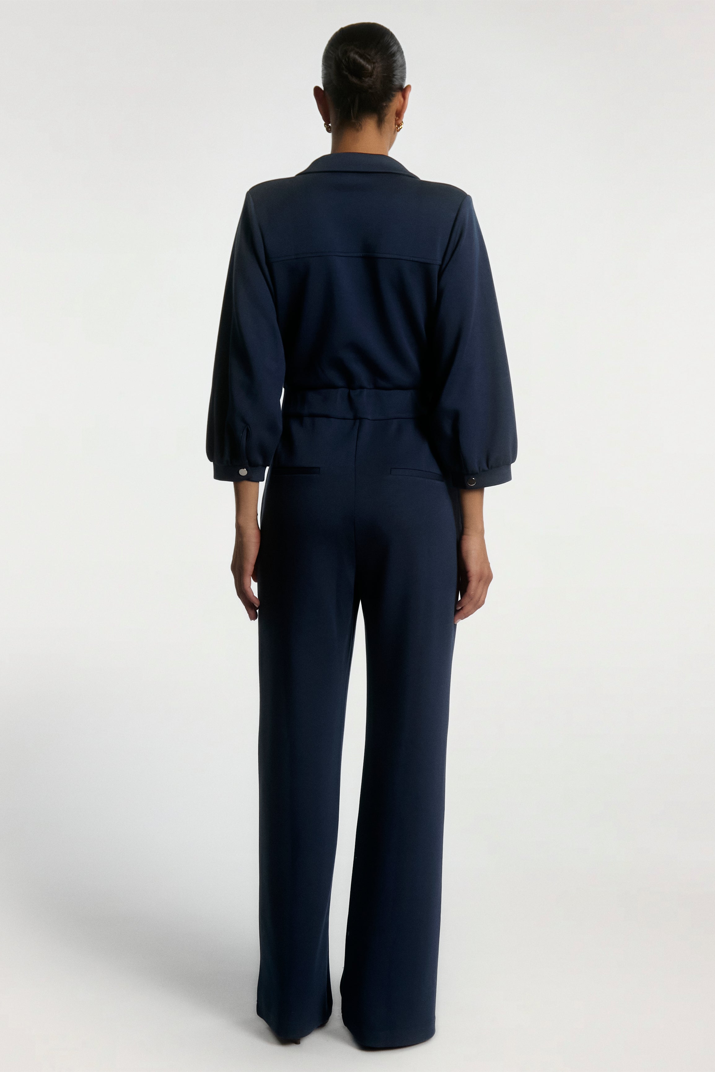 Aaiko Vion tuta blu notte manica 3/4 collo classico