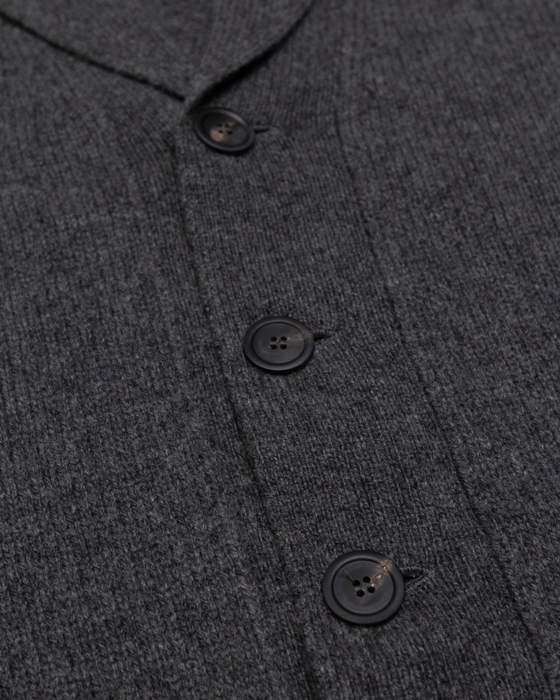 Altea cardigan scialle lana cashmere antracite