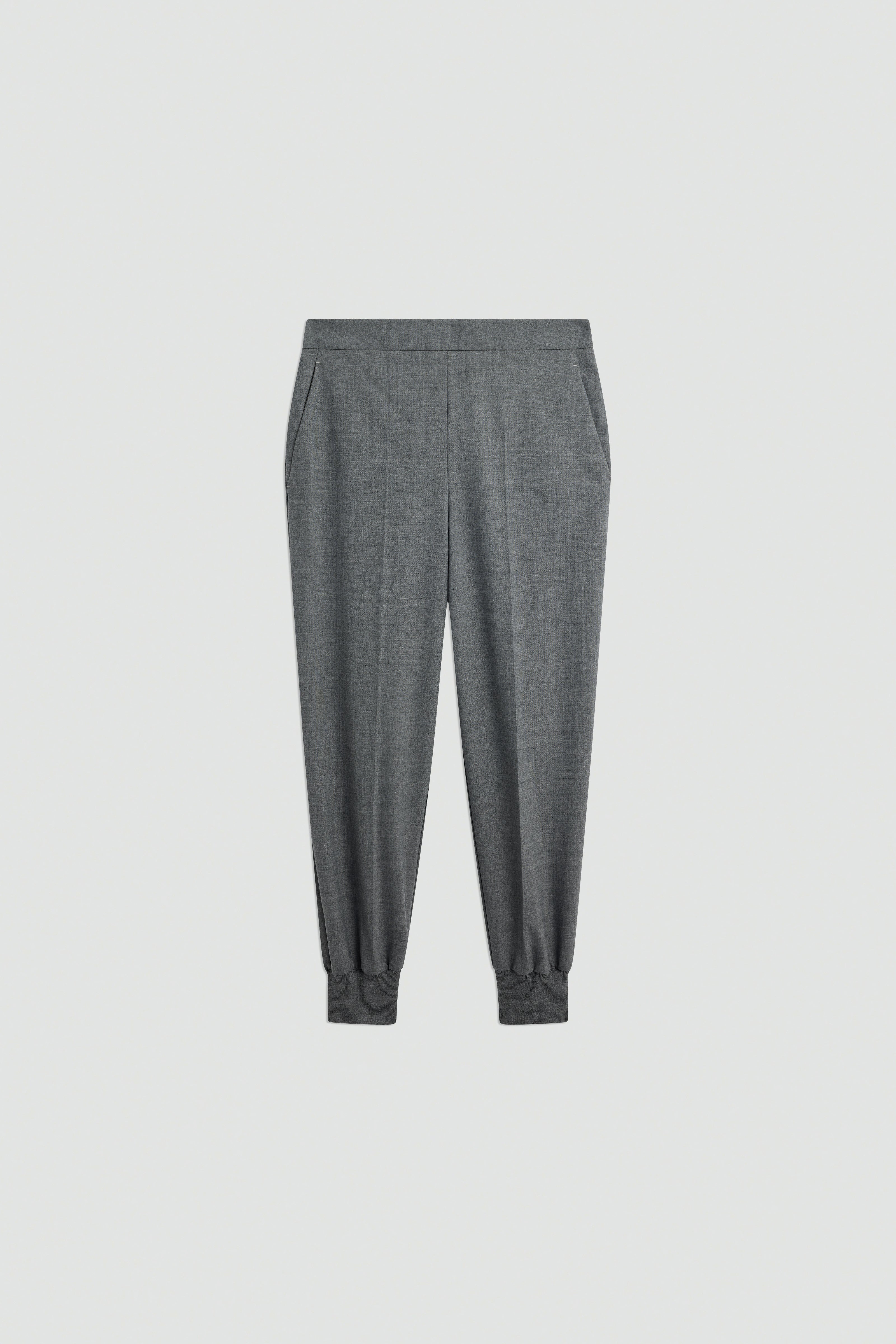 Semicouture Ambrosine pantalone fresco lana grigio