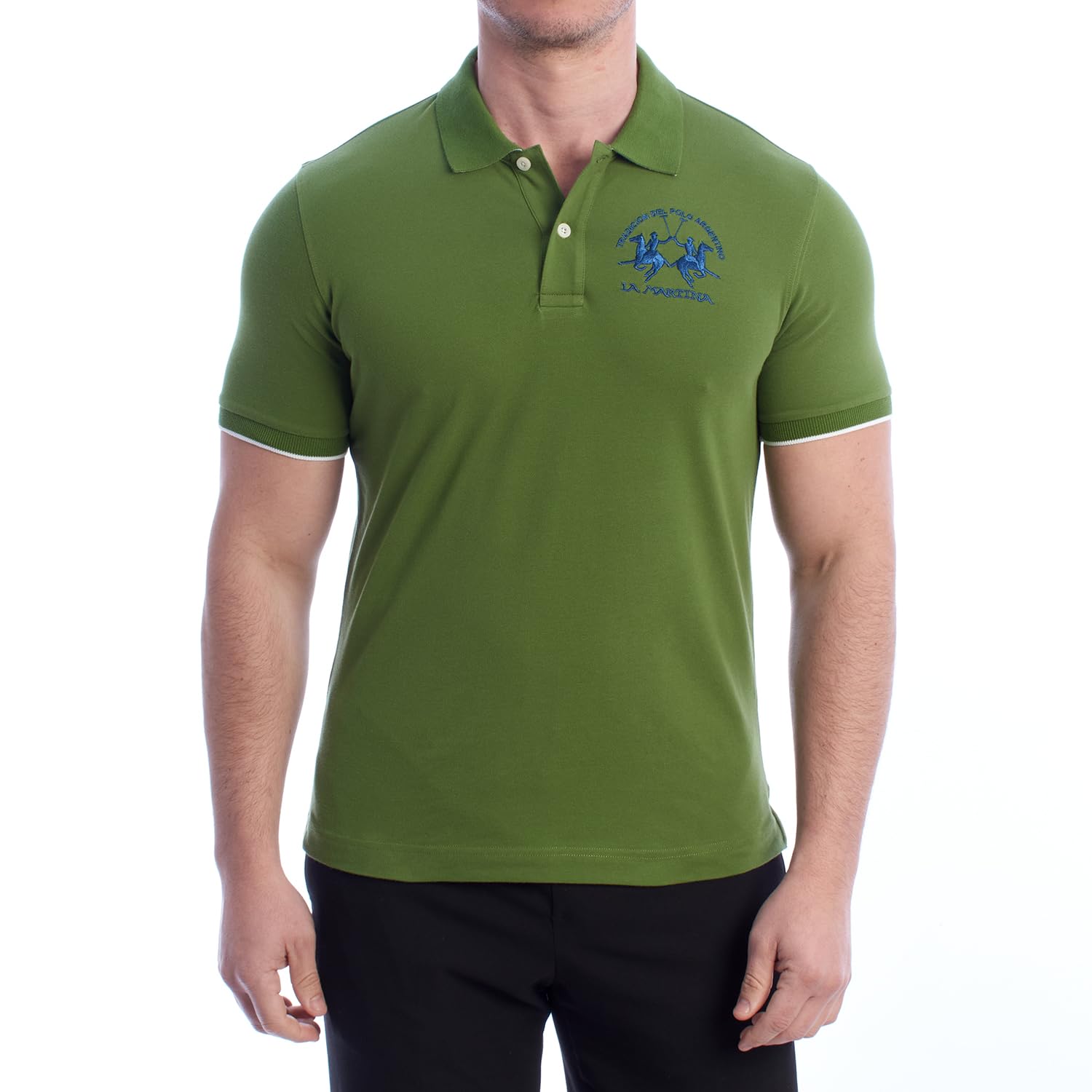 La Martina YMP001-PK001 polo uomo taglia L piqué