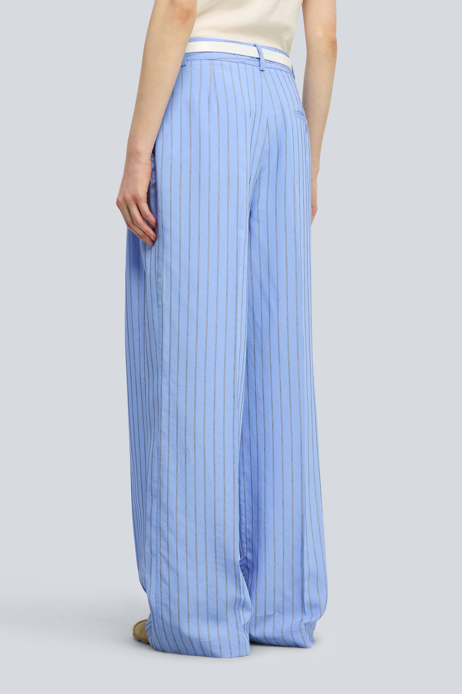 Semicouture Alexa pantalone rigato fluido