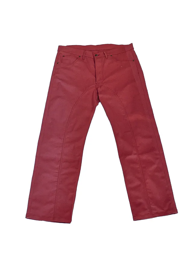 GiglioTigrato Diana pantaloni uomo corallo cotone