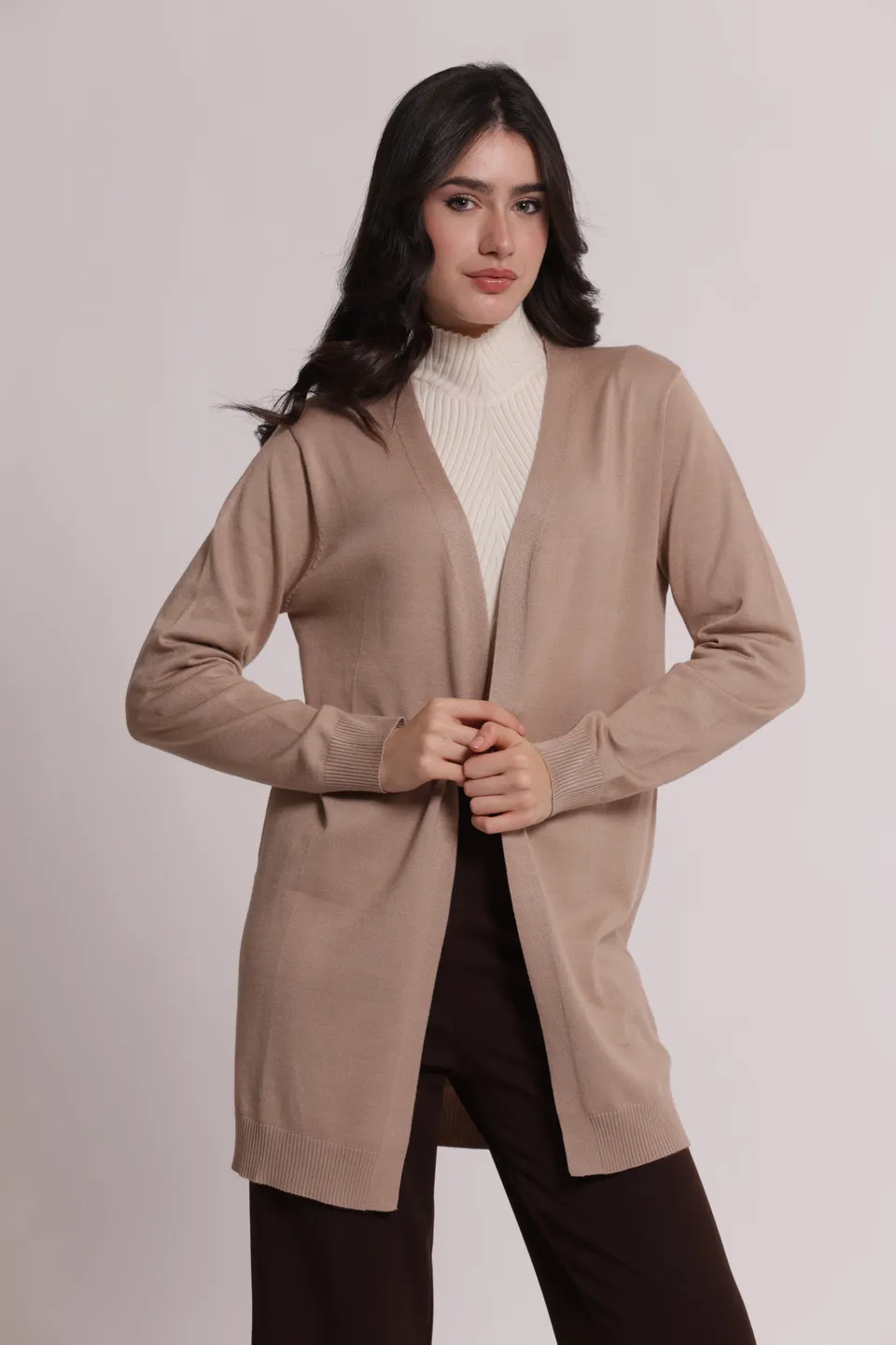Mimi Mua Maglia Cardigan Lungo Nero