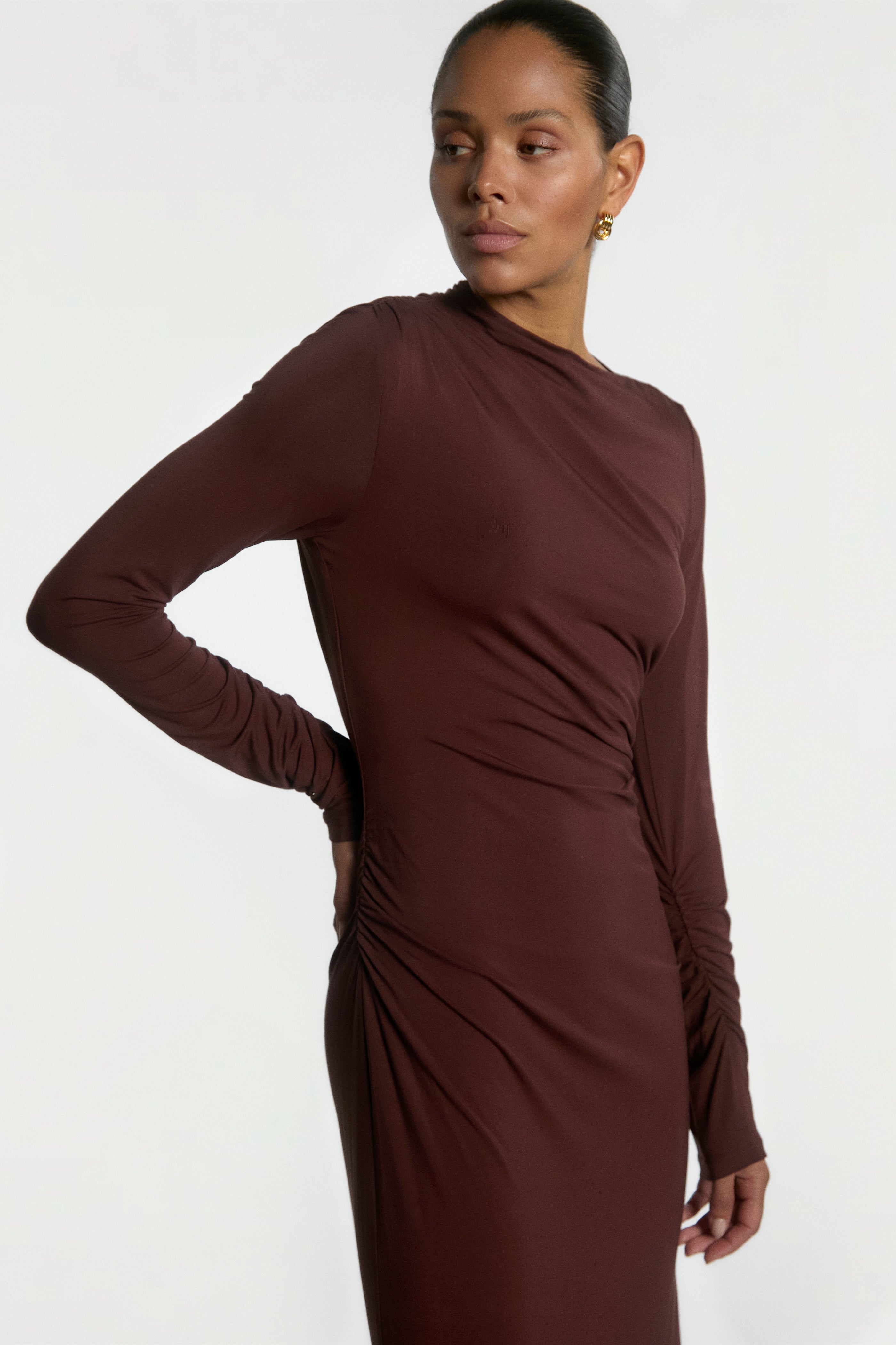 Aaiko Jace abito bordeaux midi slim fit