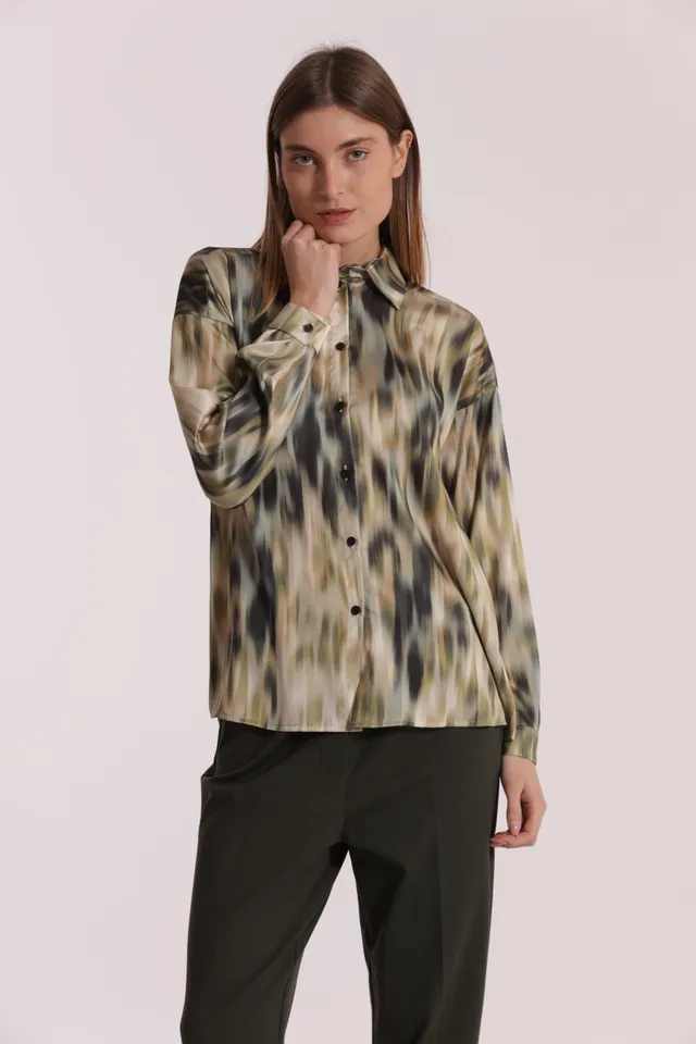 Mimi Mua Fantasia Fusion camicia uomo fantasia poliestere