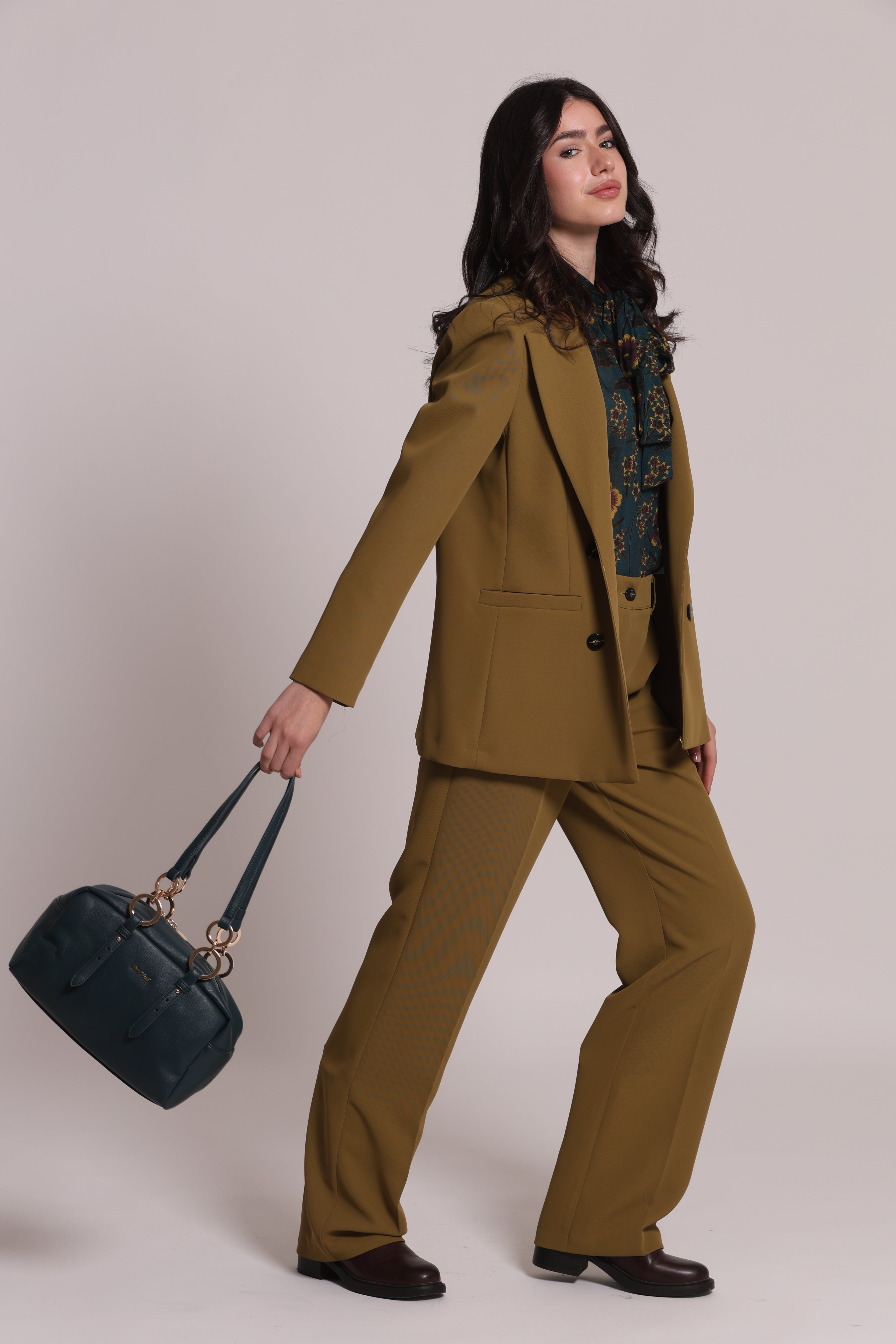 Mimi Mua Borsa Spalla Anelli borsa a spalla nero compatta