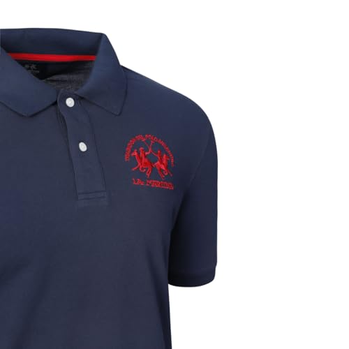 La Martina CCMP11 PK001 polo uomo navy 100% cotone