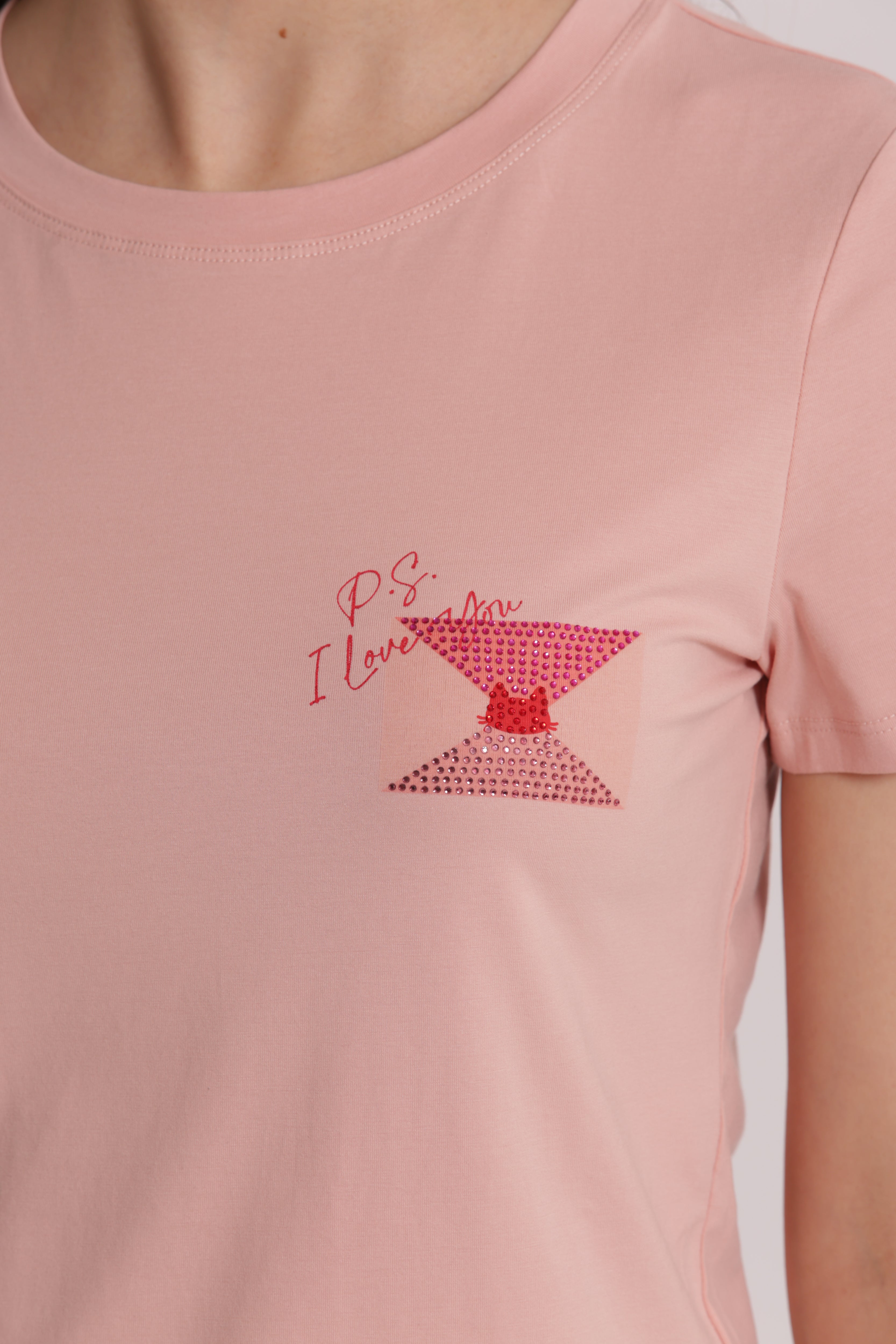 Mimi Mua P.S. I Love You t-shirt bianco cotone
