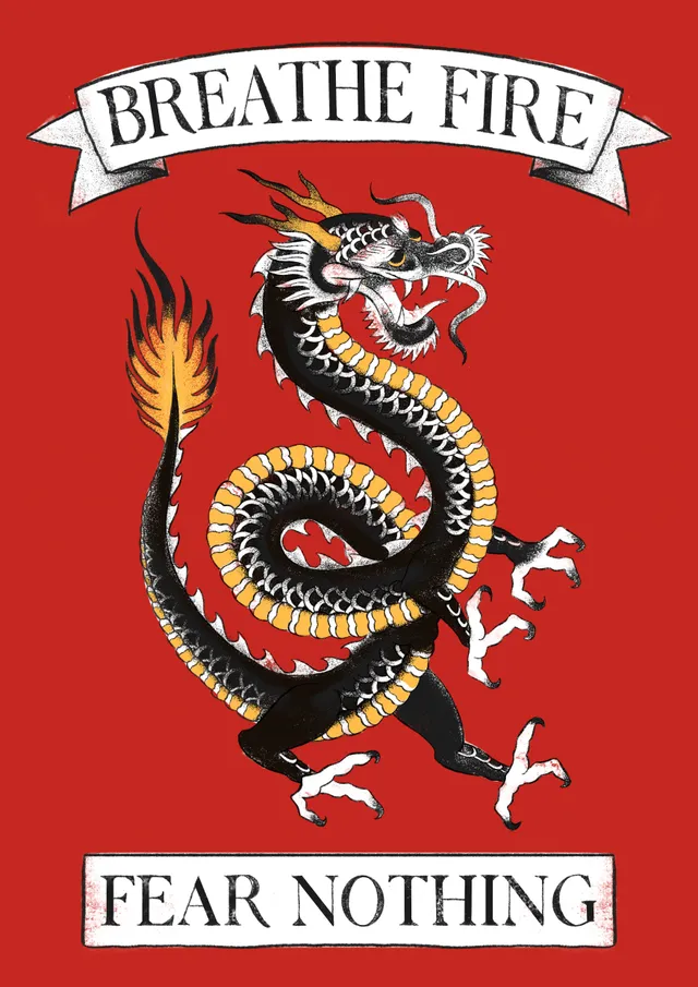 Giglio Tigrato The Dragon poster Super A3 carta 200gr