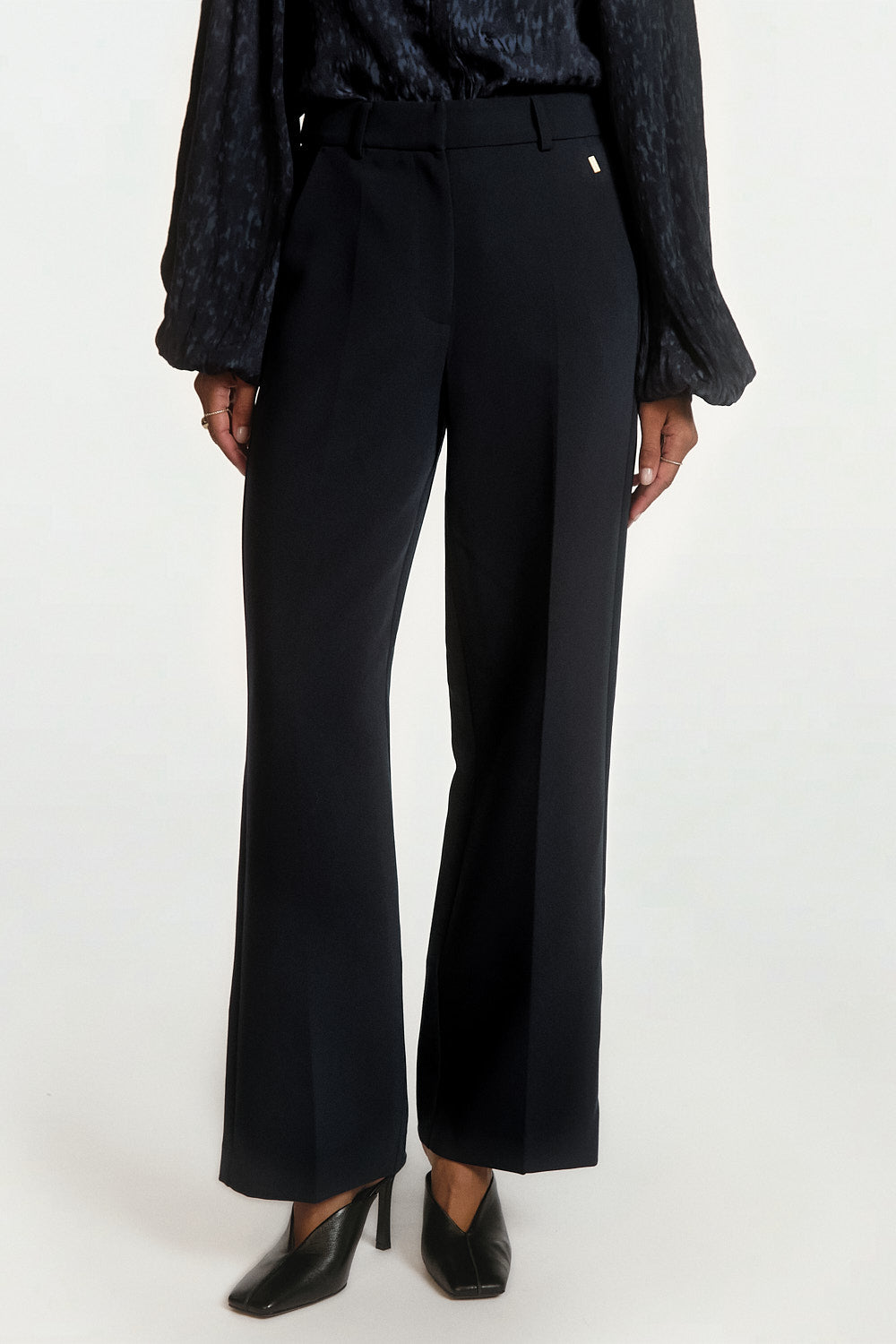 Aaiko Robin pantaloni blu notte gamba larga