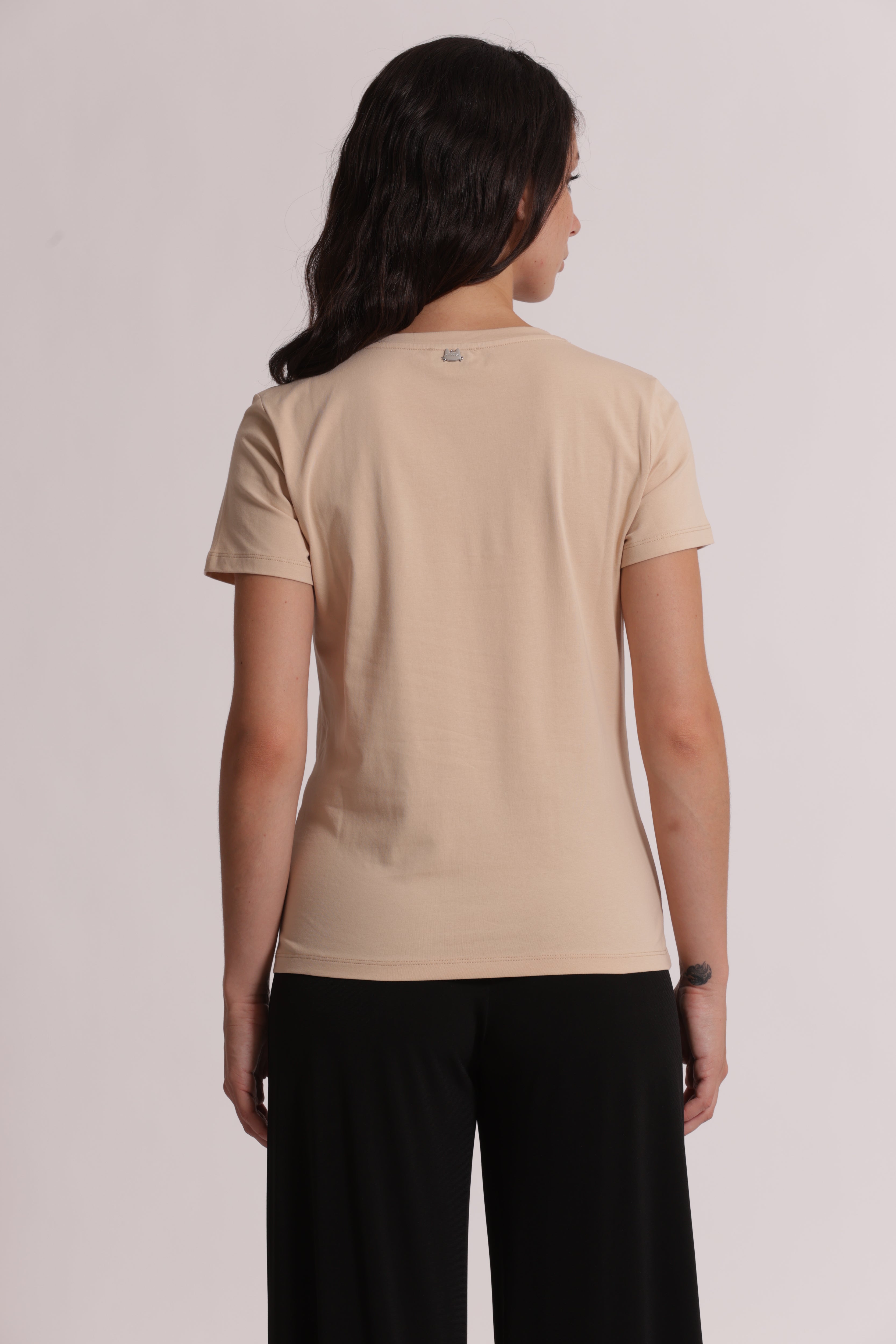 Mimi Mua T-Shirt Fiocco Cotone Bianco