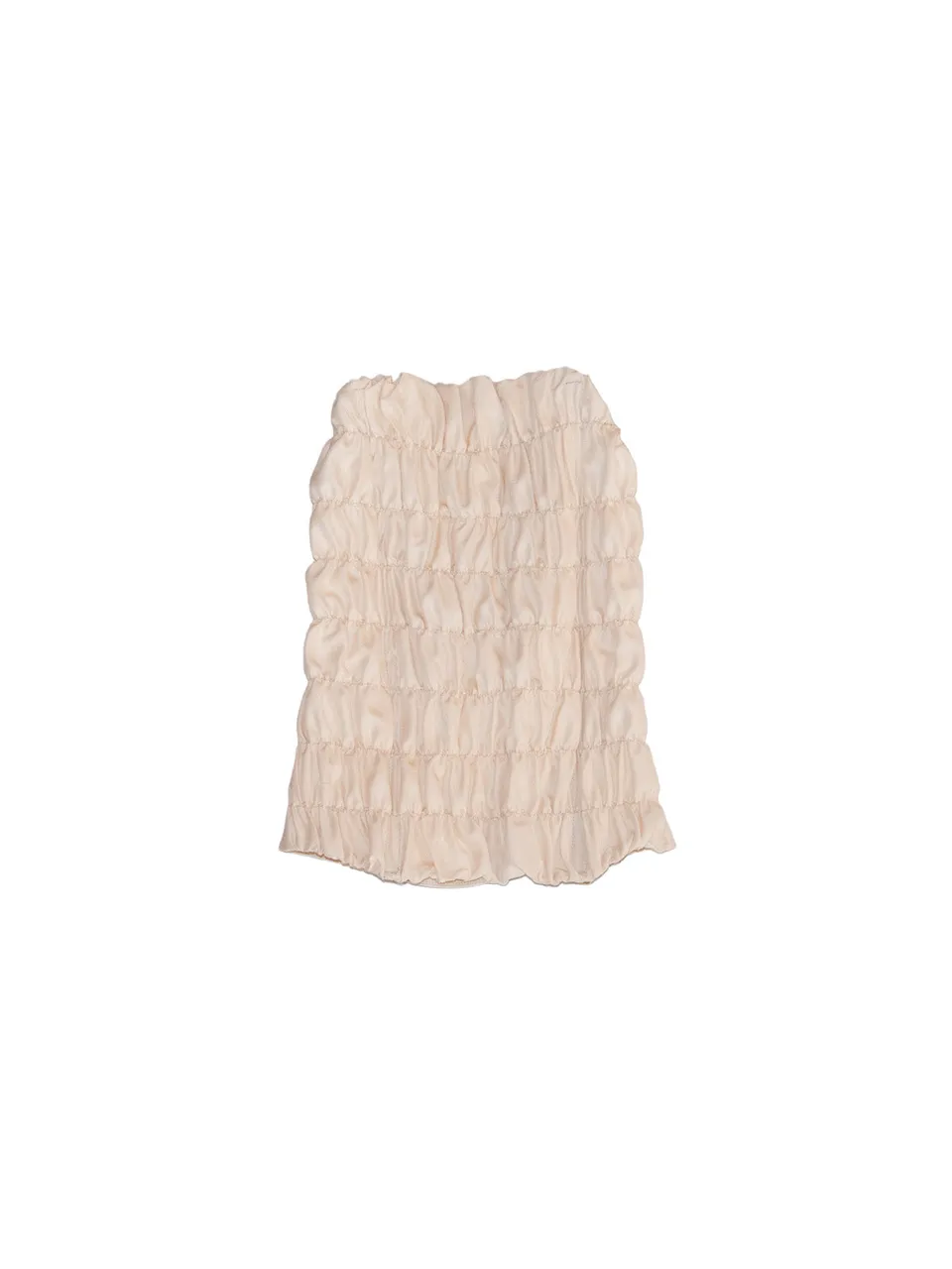 GiglioTigrato Milo top corsetto seta crema