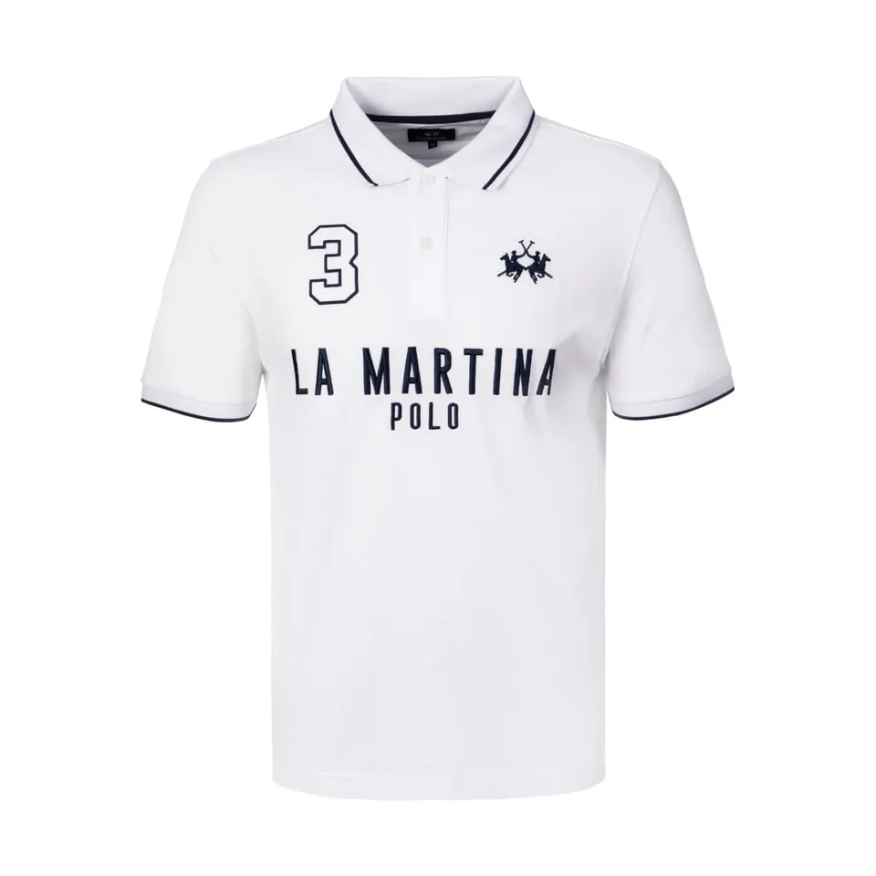 La Martina MCP320 polo uomo cotone elasticizzato
