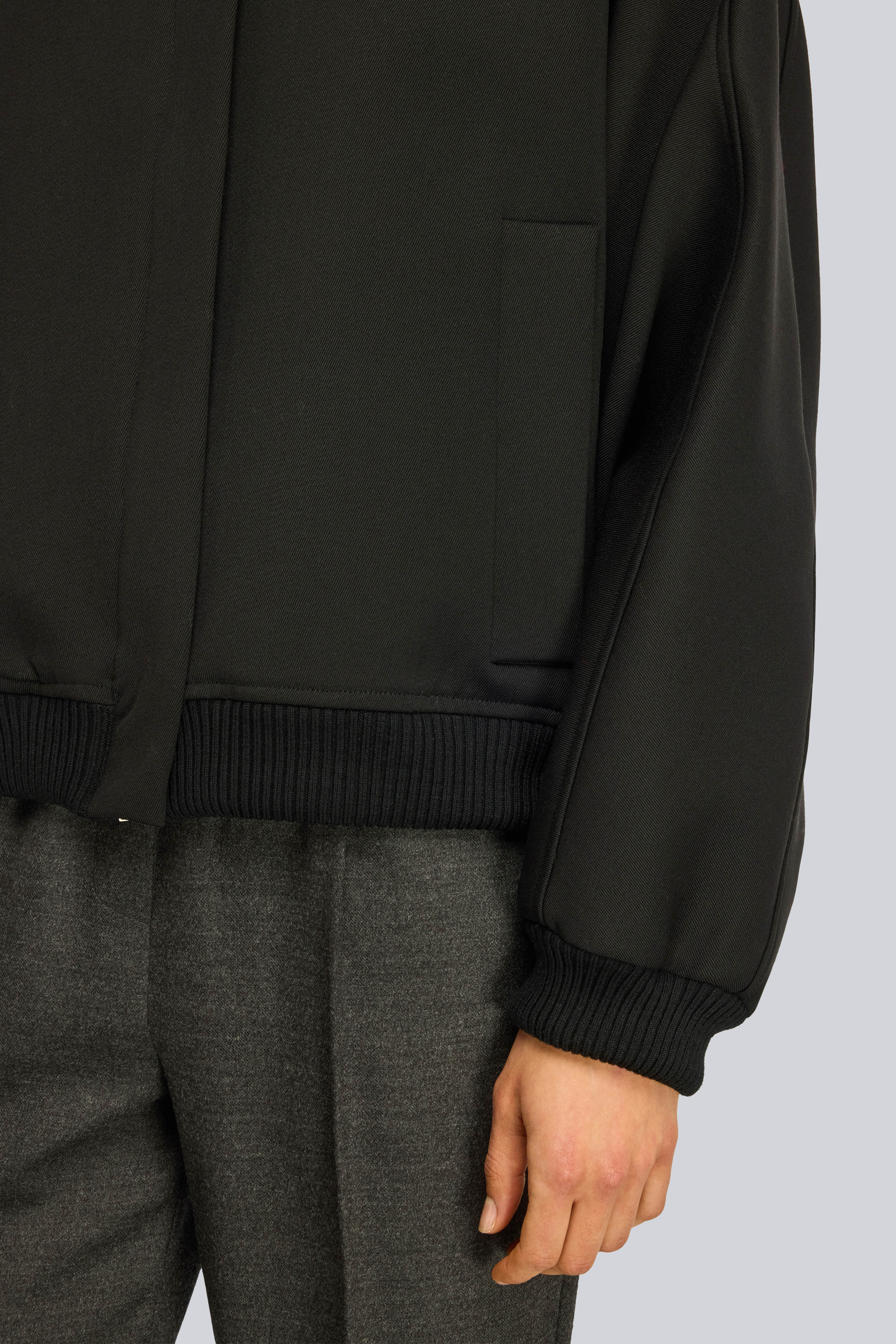 Semicouture Renie S6WO10 Bomber Nero Lana Pettinata