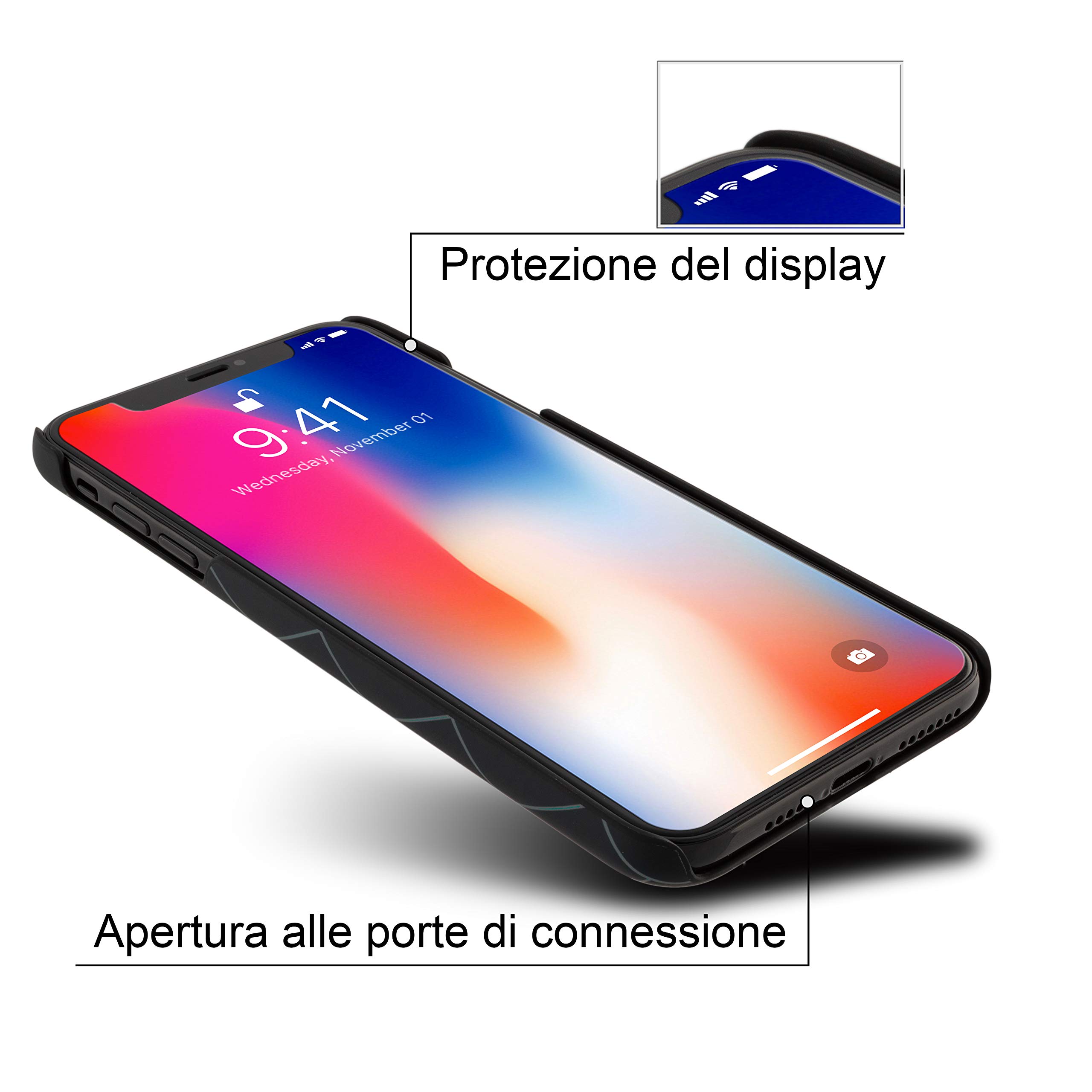 Marcelo Burlon County of Milan cover iPhone XS Max vetro
