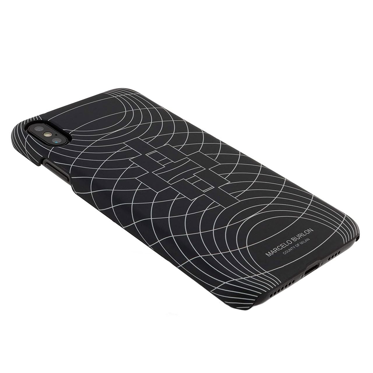 Marcelo Burlon iPhone XR custodia rigida con vetro temperato