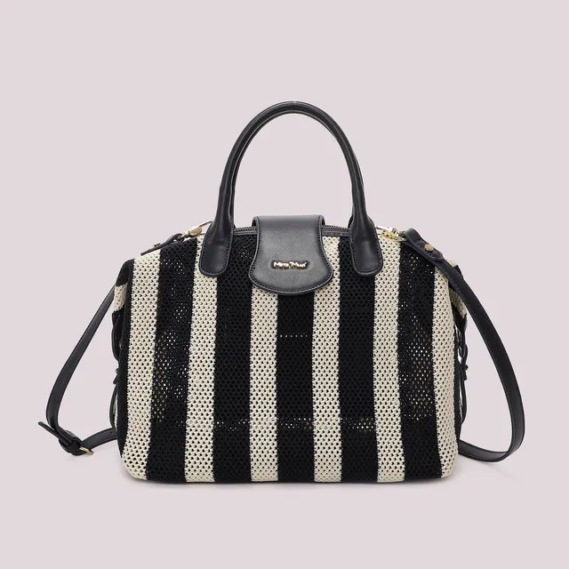 Mimi Mua Borsa Bauletto Rete a Righe borsa estiva