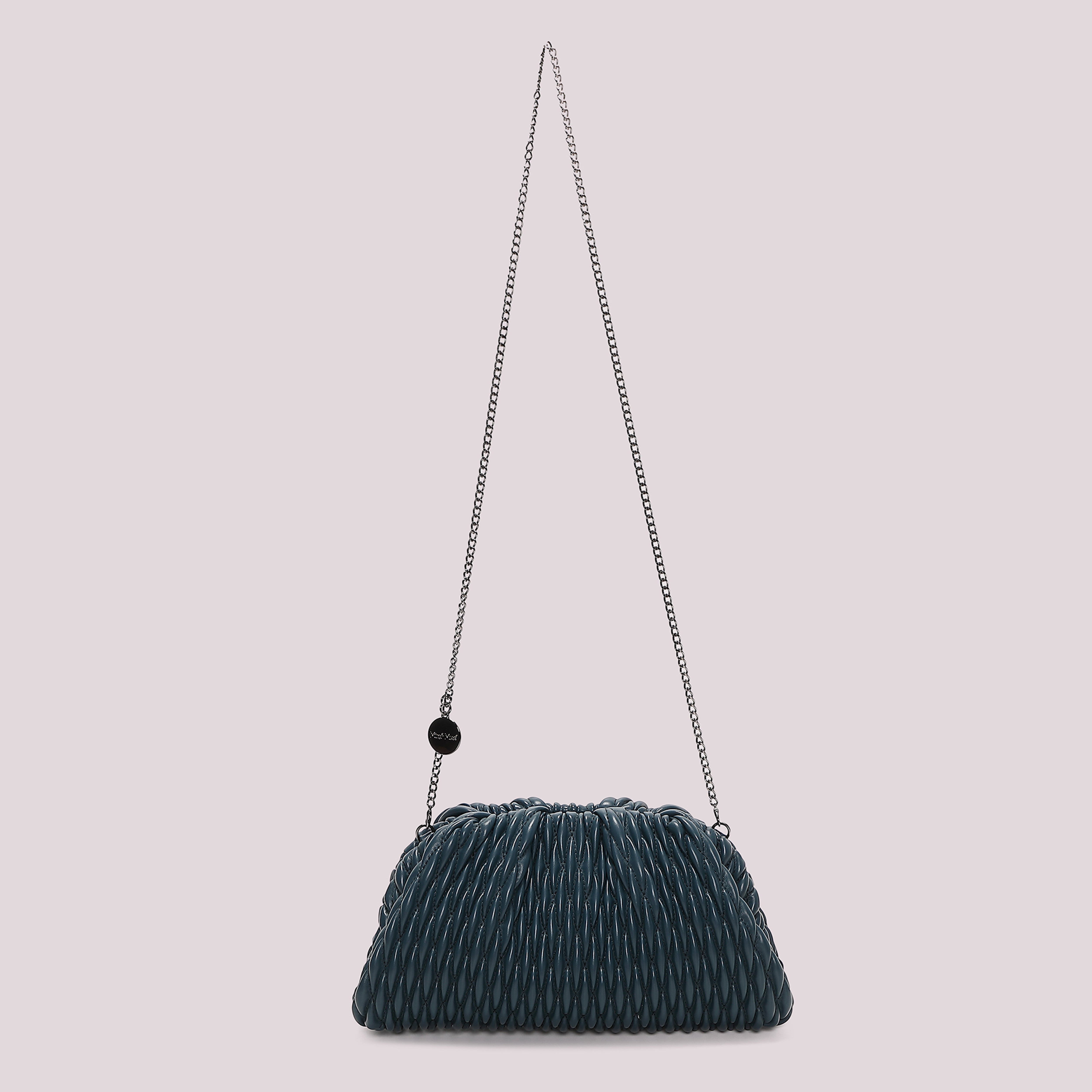 Mimi Mua Clutch Trapuntata Morbida Nero