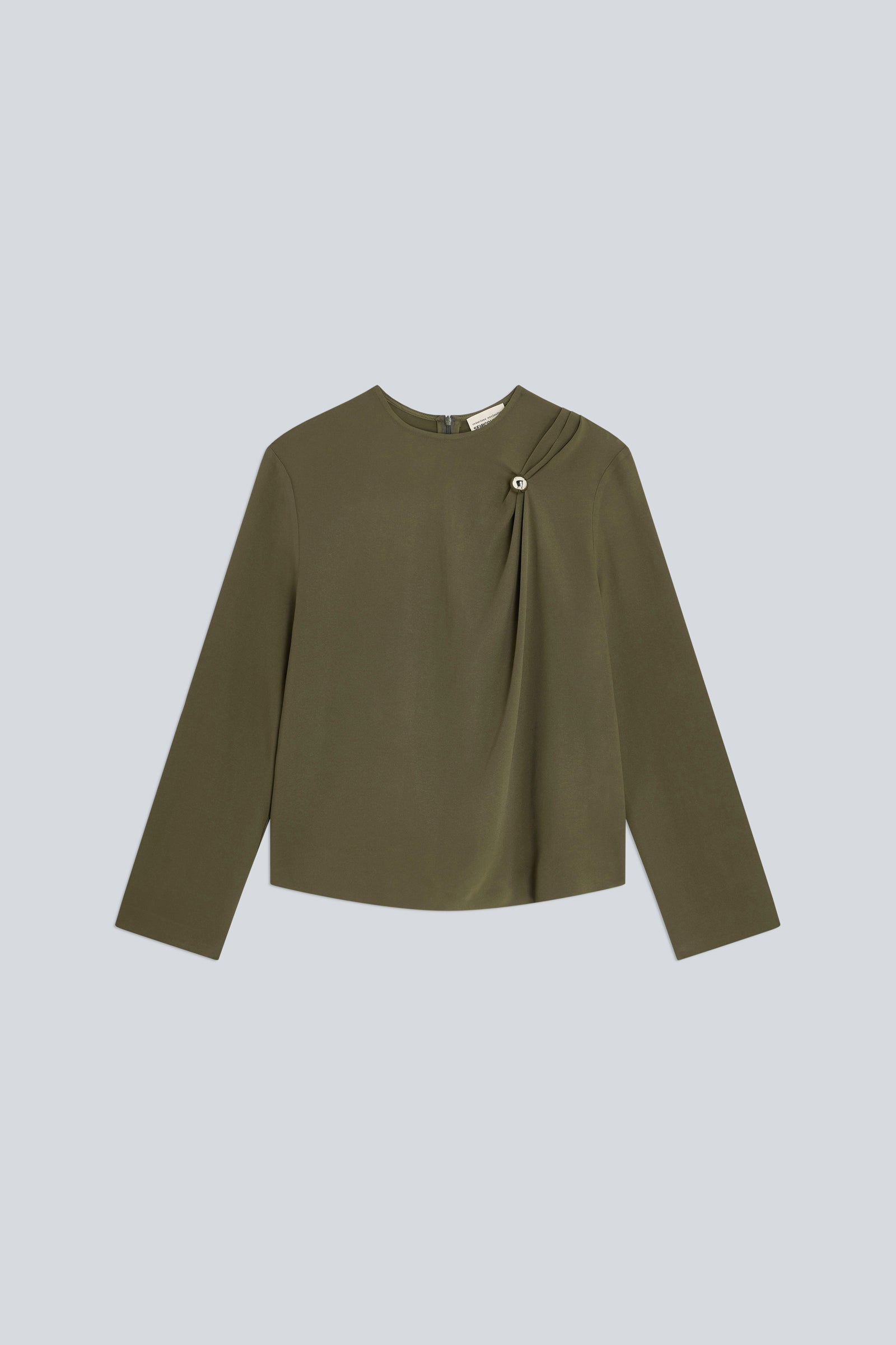 Semicouture Chloe Y6WL07 blusa verde cadì