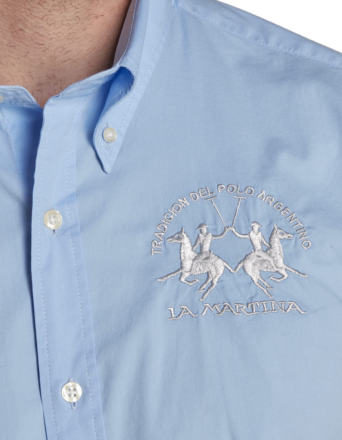 La Martina RAF Camicia casual manica lunga blu taglia L