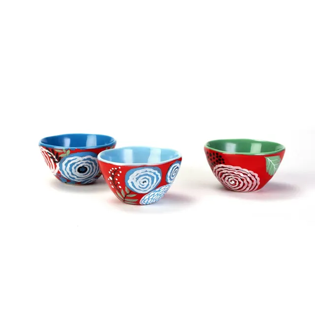On Earth Cooperative Collection Giardino set 3 ciotoline ceramica