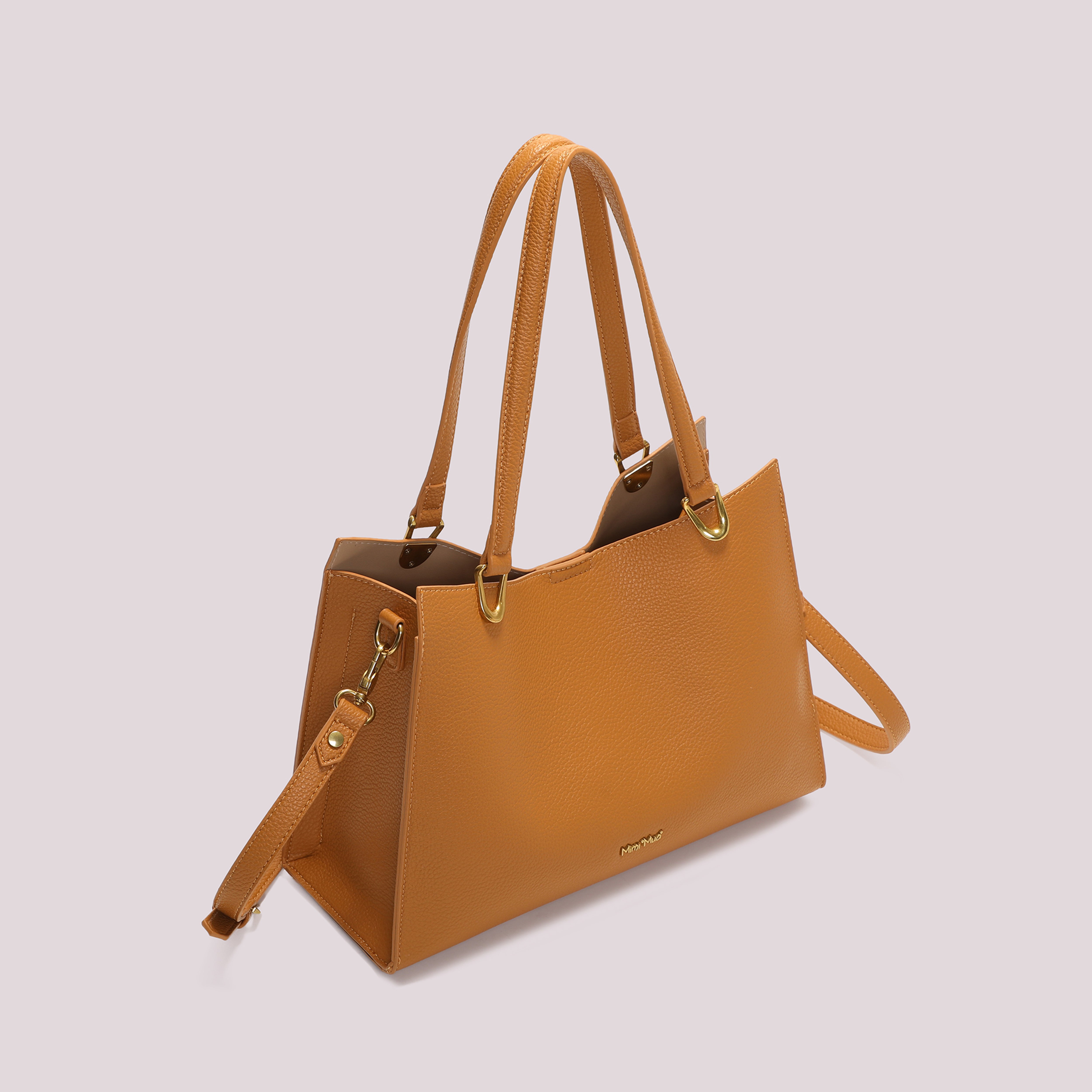 Mimi Mua Borsa Shopping shopper nero satinato
