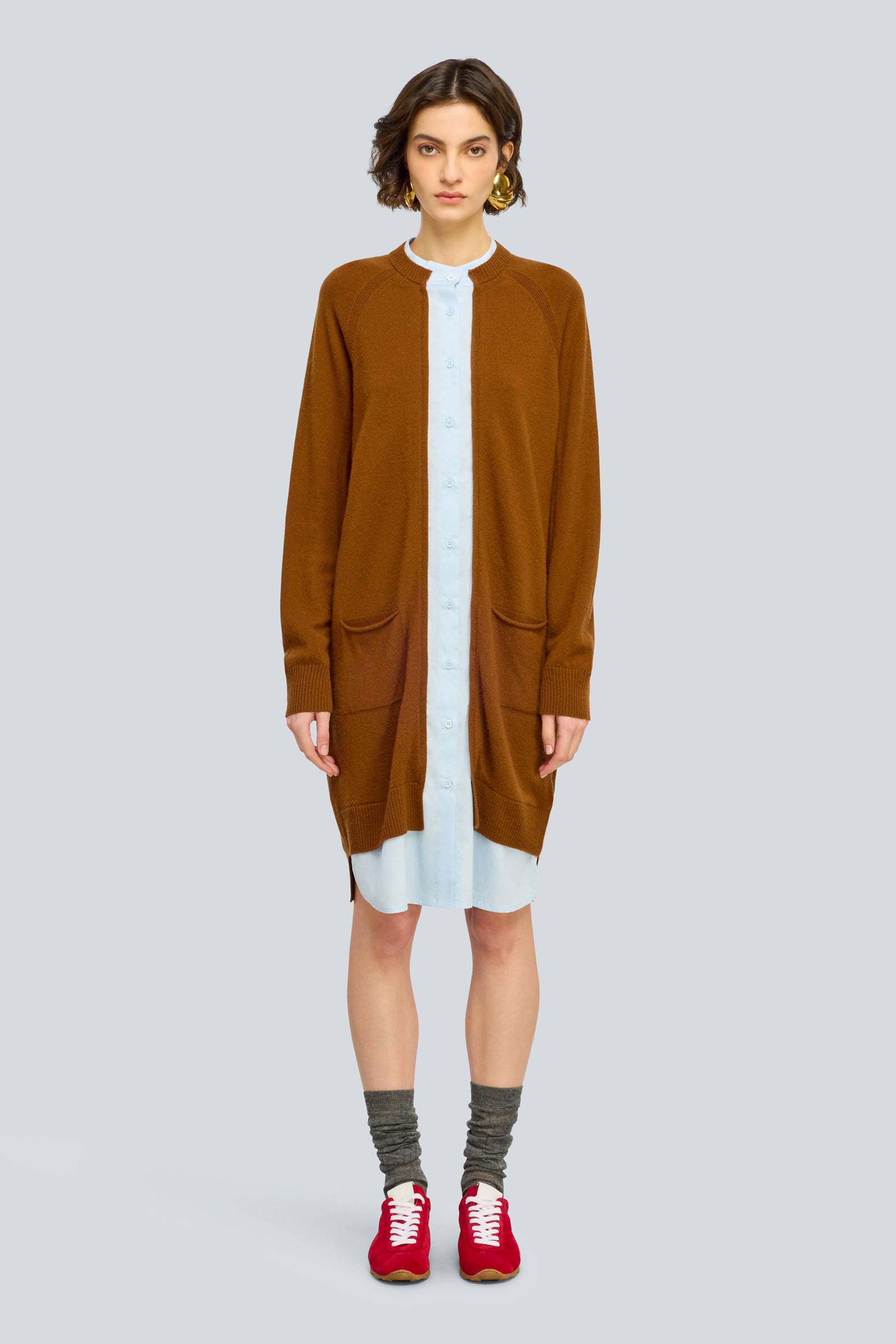 Semicouture Maggie cardigan cashmere azzurro