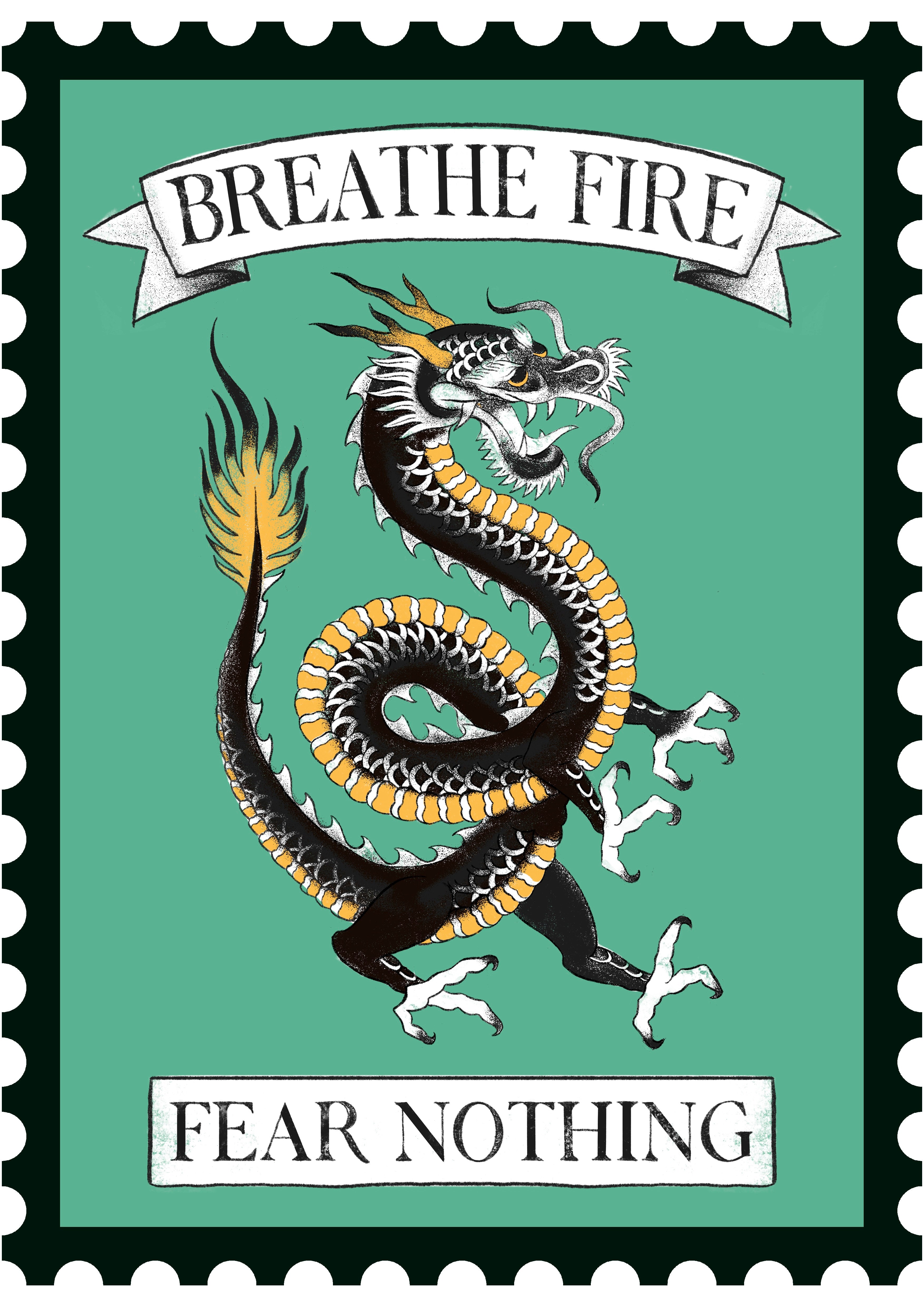 Giglio Tigrato The Dragon poster Super A3 carta 200gr