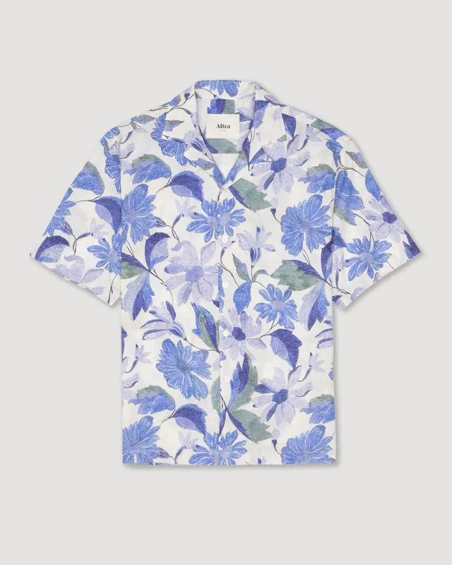 Altea Bart camicia mussola panna camp collar over