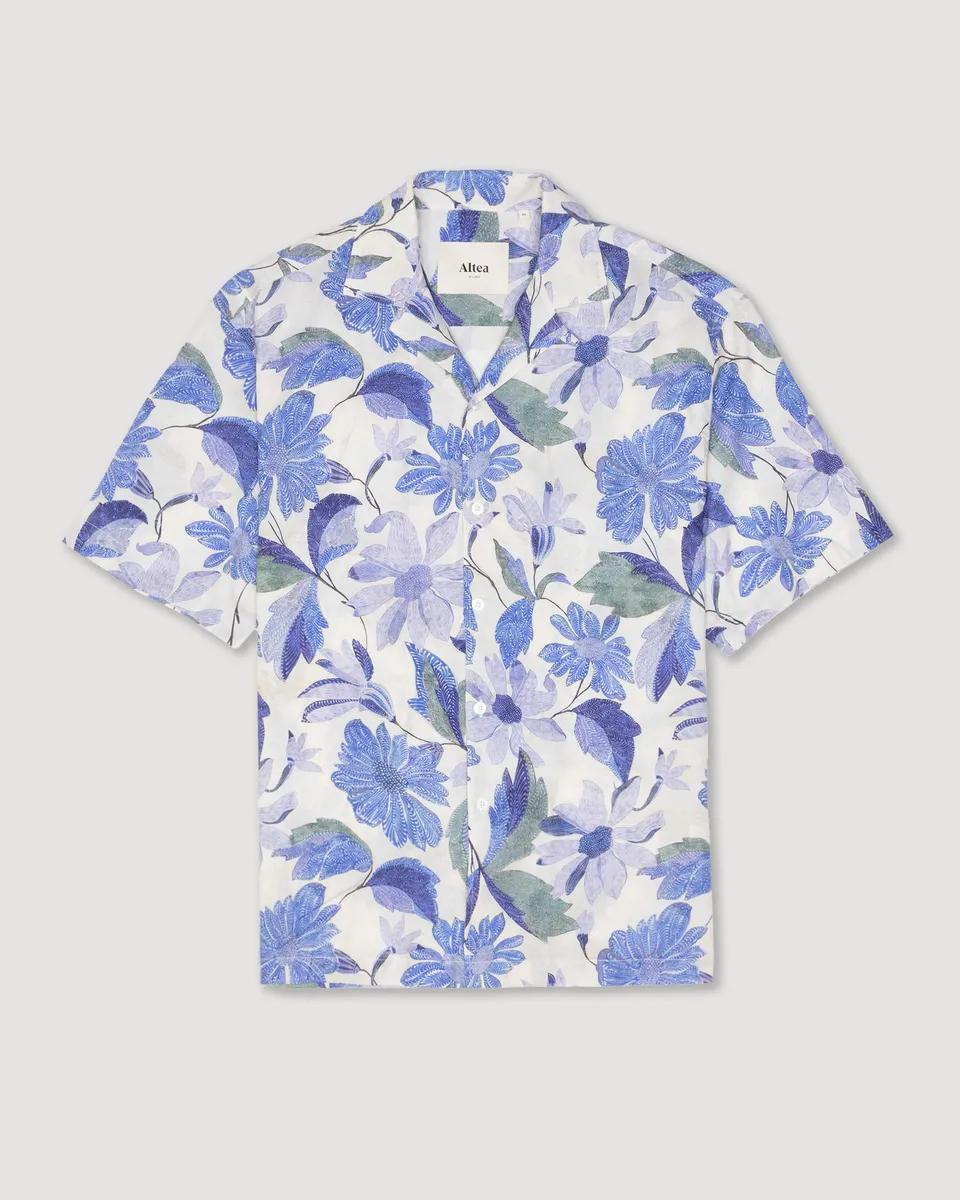 Altea Bart camicia mussola panna camp collar over