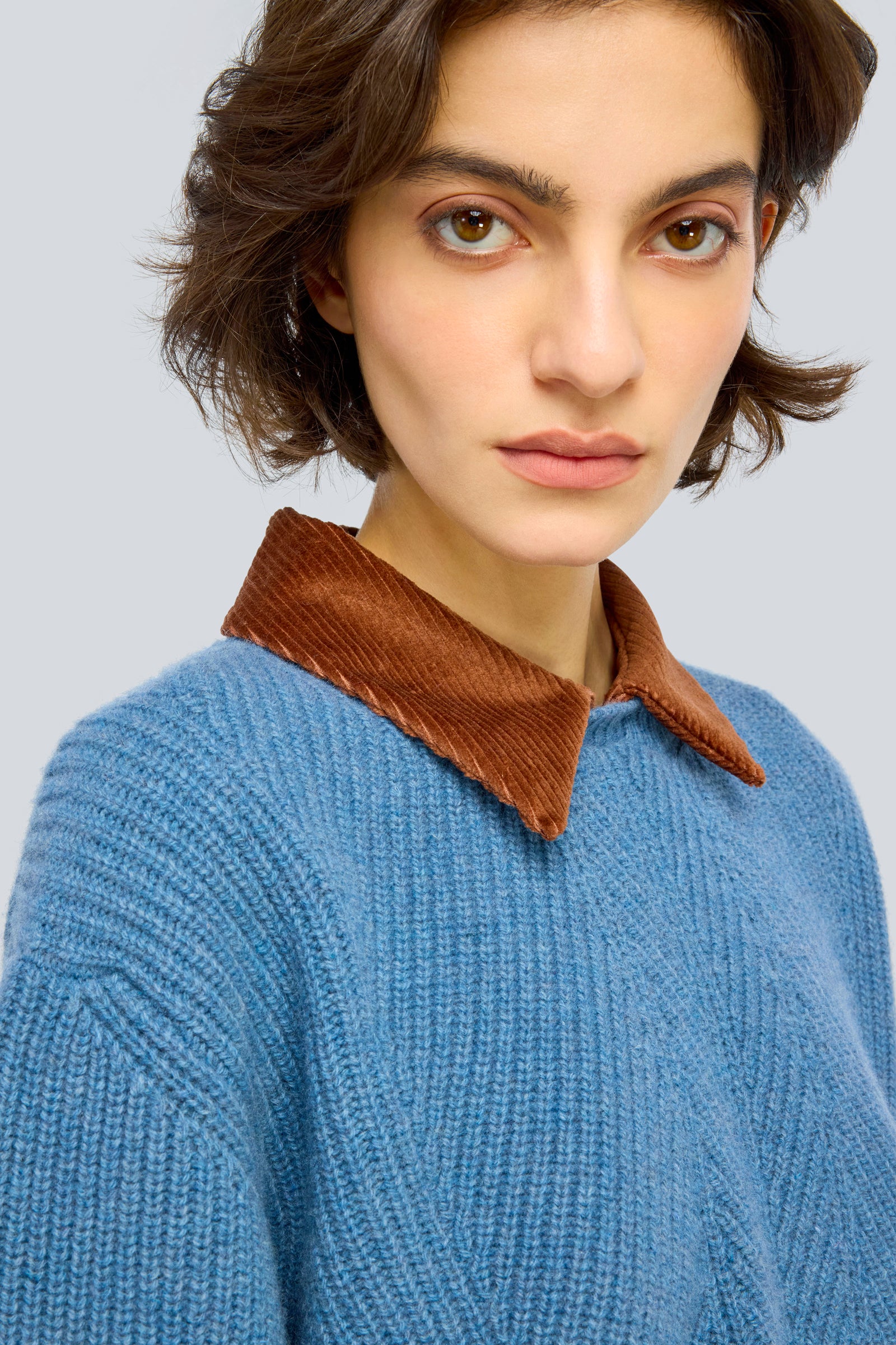 Semicouture Acacia maglia lana merinos avio