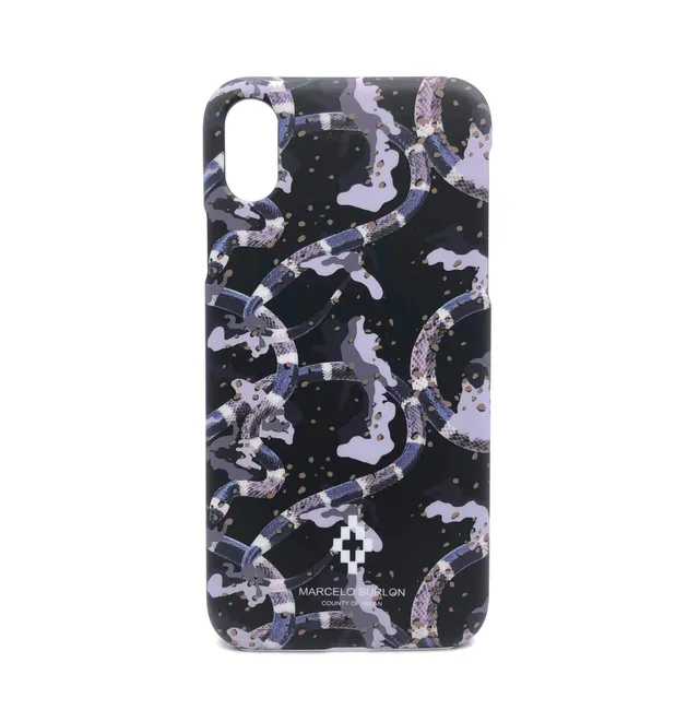 Marcelo Burlon Snake Camo iPhone X/XS cover rigida slim