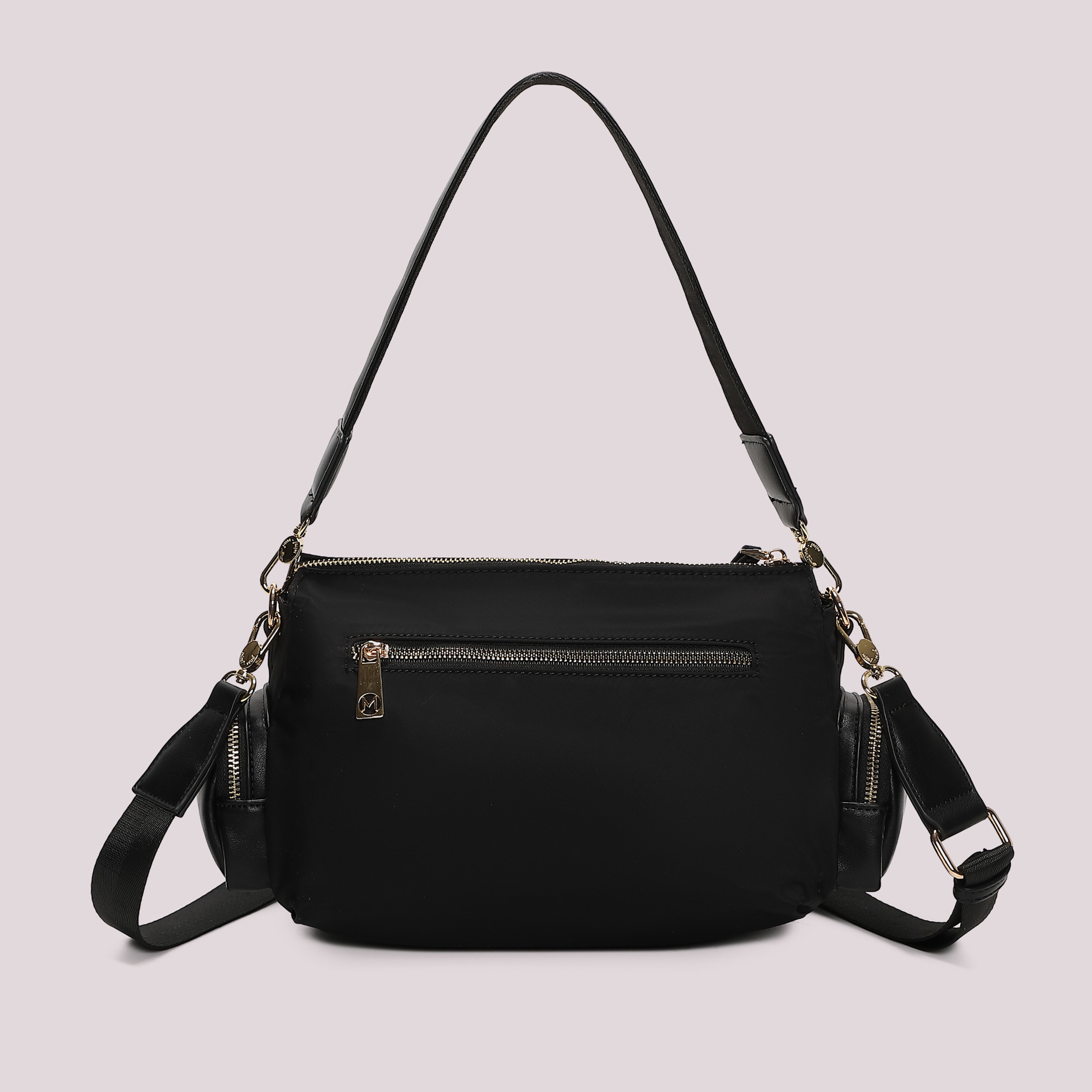 Mimi Mua Borsa a Tracolla in Nylon Nera