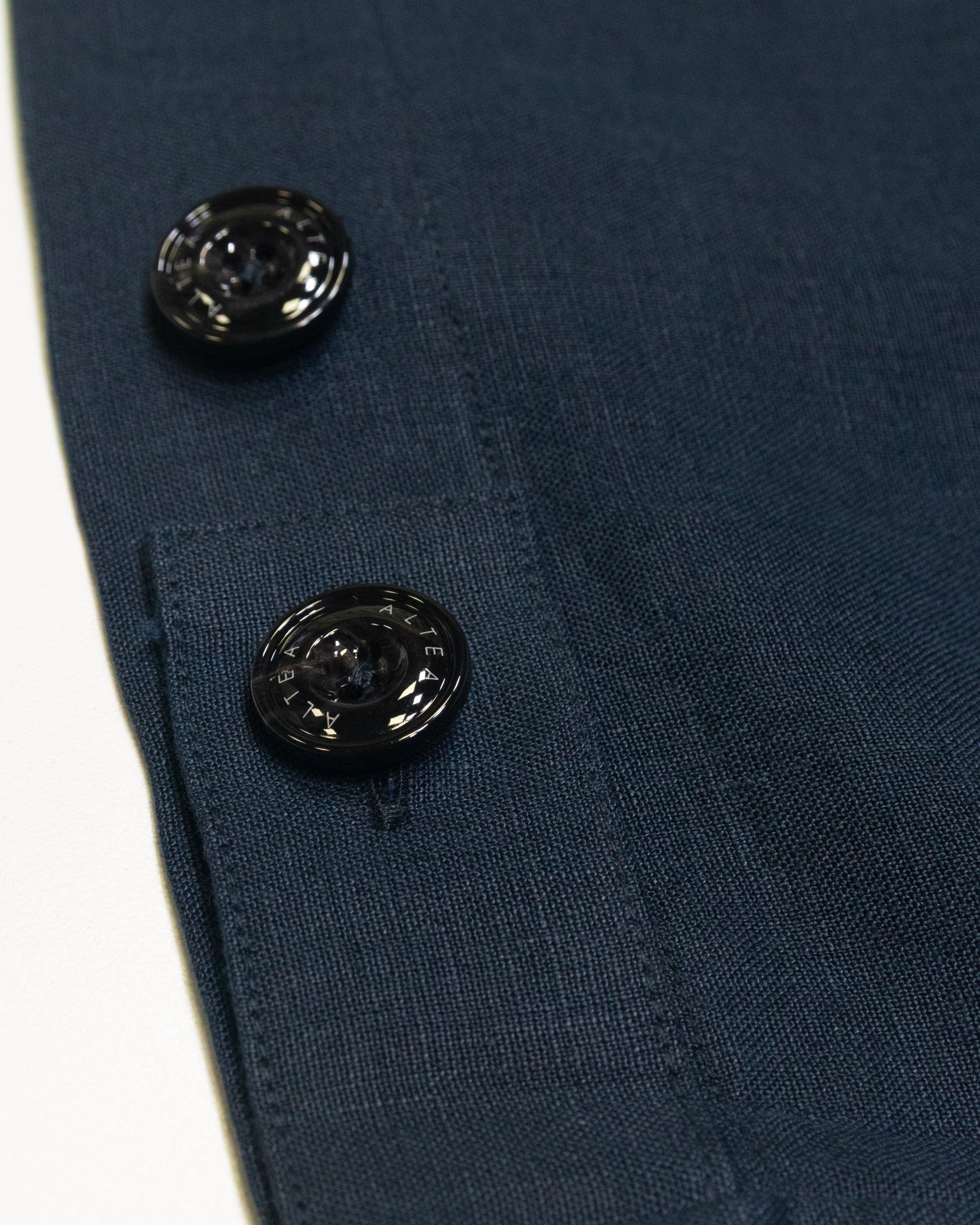 Altea Mitchell overshirt blu navy lino sfoderata