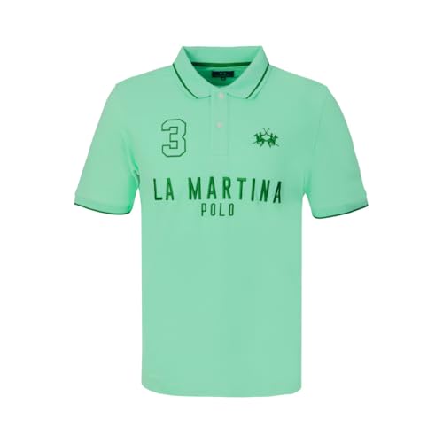 La Martina MCP320 PK001 polo nera taglia M in cotone