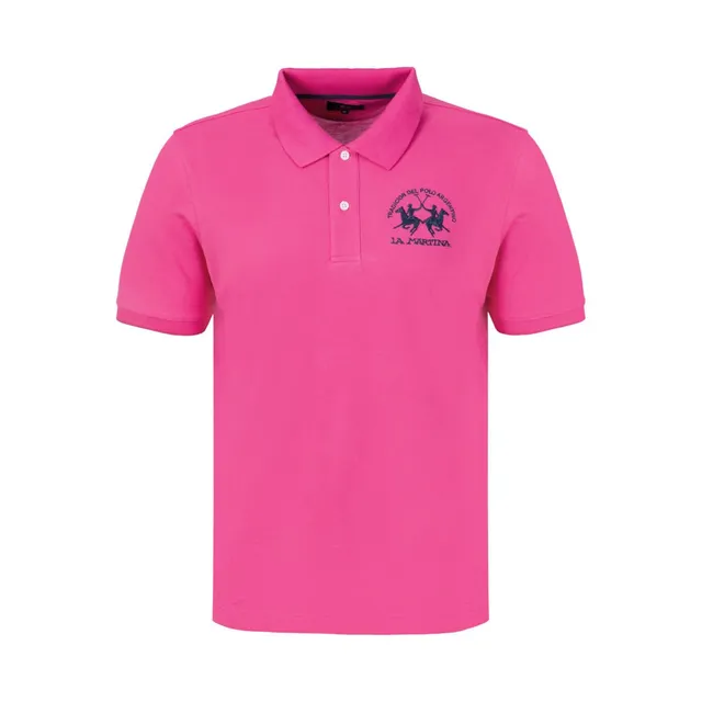 La Martina MCP001 PK001 polo uomo rosa cotone