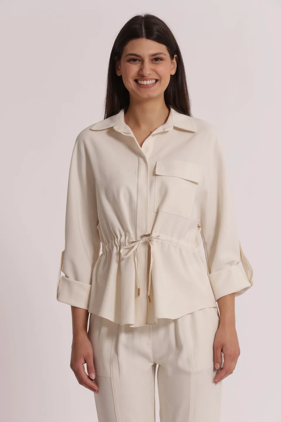 Mimi Mua Cinturino Regolabile camicia viscosa donna