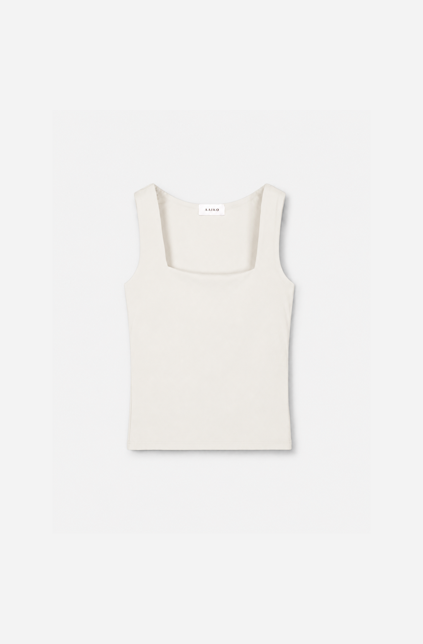 Aaiko Eef top crema smanicato doppia scollatura