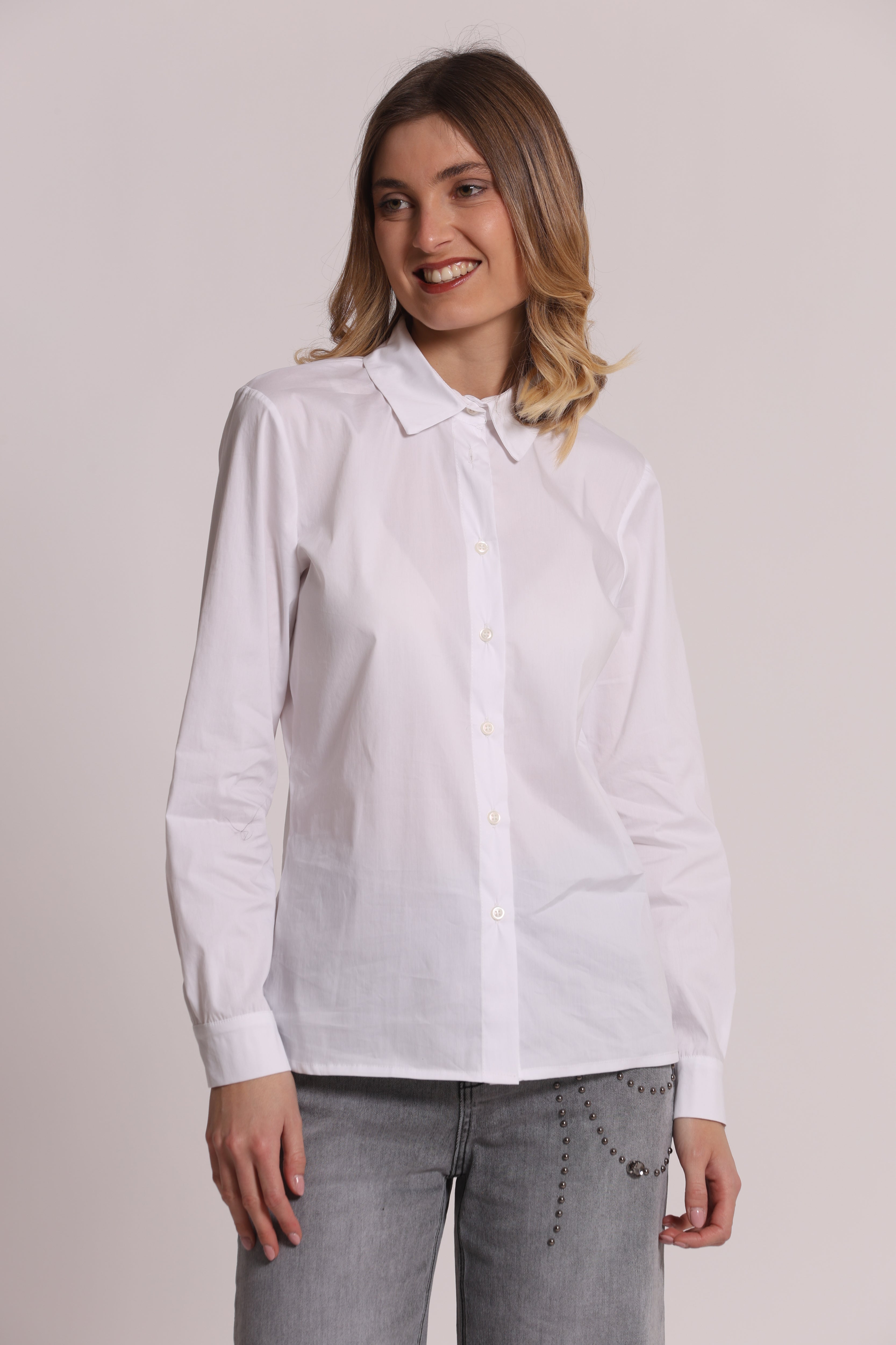 Mimi Mua Camicia Uomo camicia bianca classica