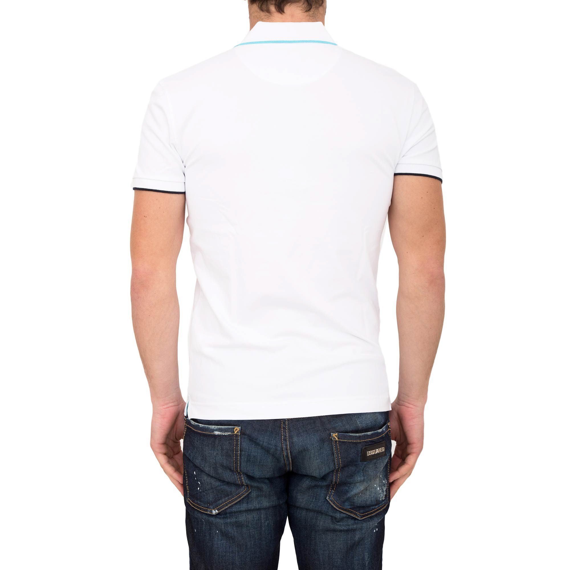 La Martina 20161 polo uomo bianca stretch taglia M