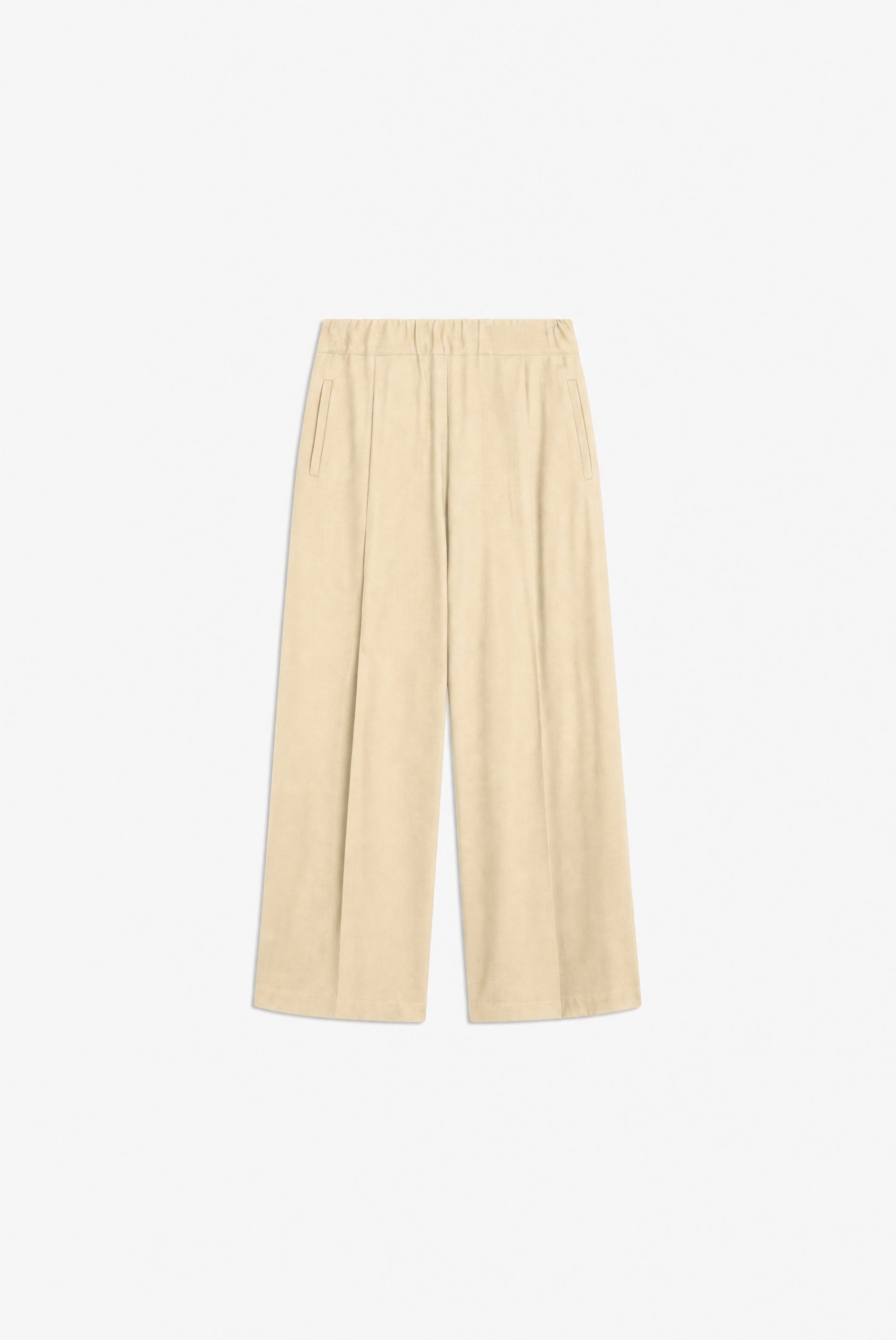 Semicouture Jhonny pantalone palazzo flanella nero