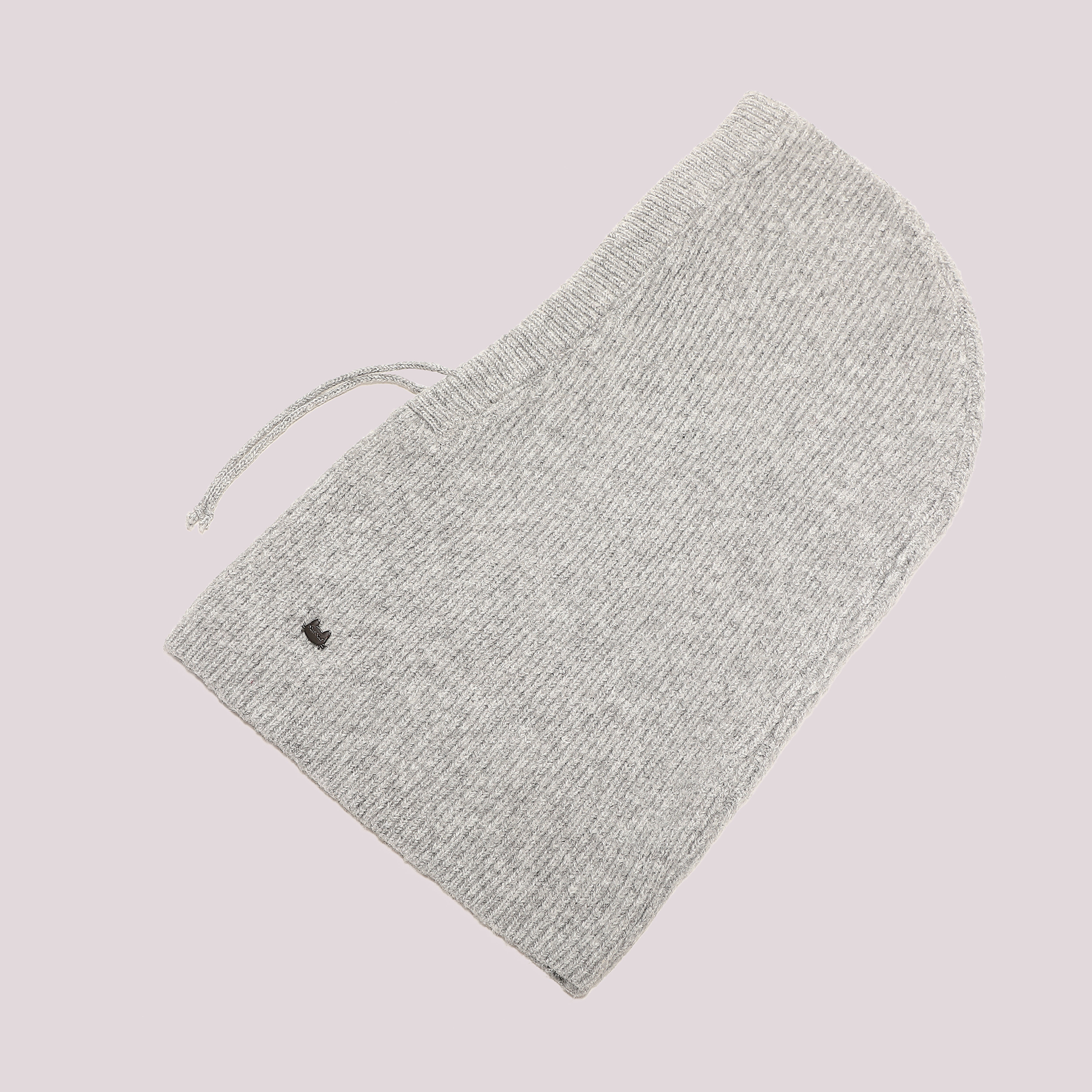 Mimi Mua Balaclava Tinta Unita cappello nero in lana