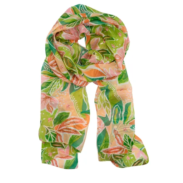 On Earth Cooperative Collection Aurelia stola seta multicolore 50x180 cm