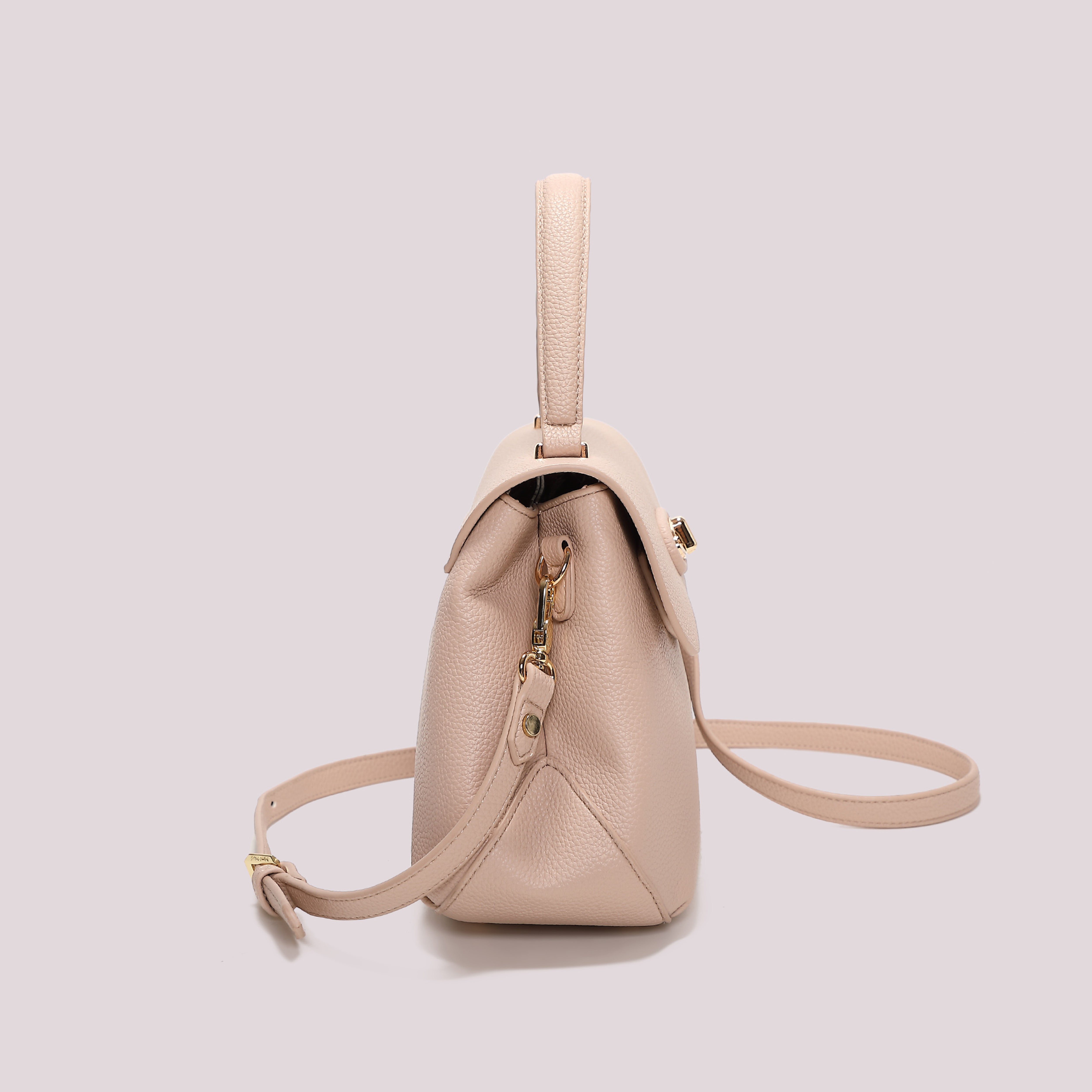 Mimi Mua Borsa a Mano con Patta Nera 30cm